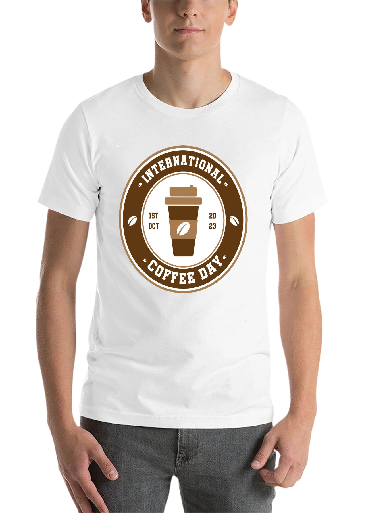 Black International Coffee Day T-Shirt - October 1st, 2023 view 14