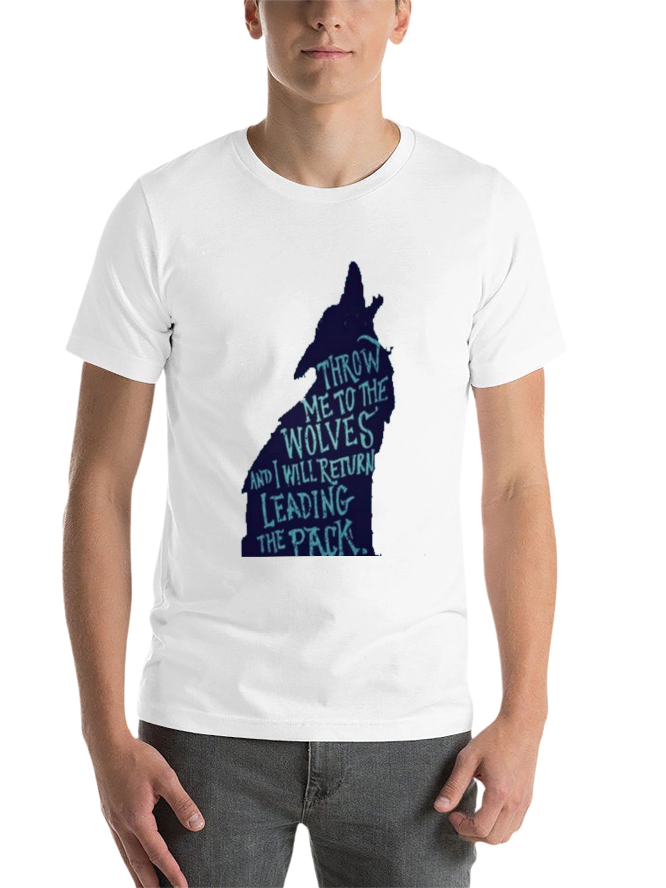 Black Wolf Pack Leader Graphic Tee - Black view 14