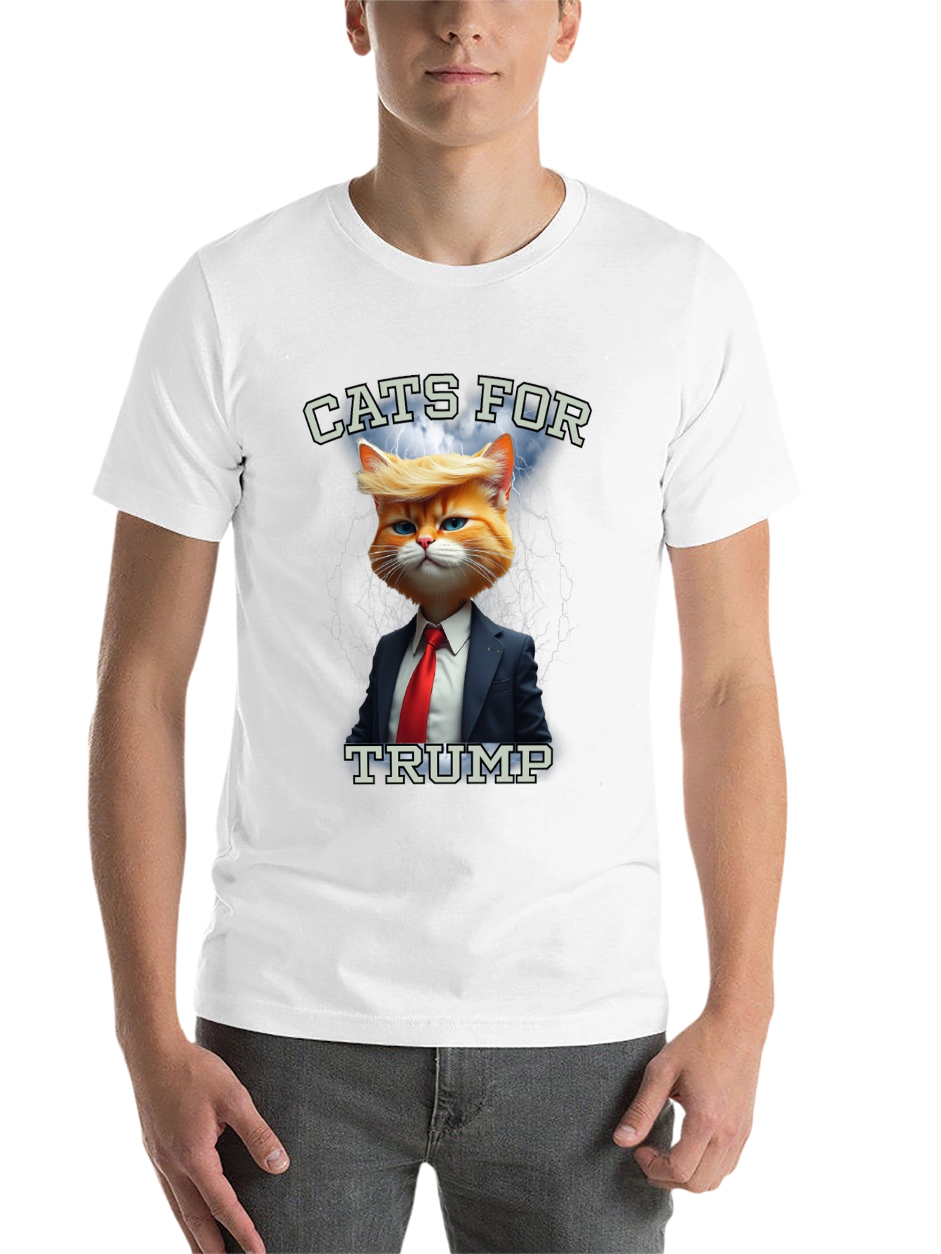 Black Cats for Trump T-Shirt view 14