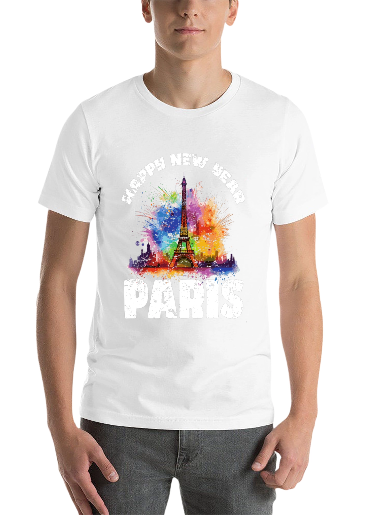 Happy New Year Paris Graphic T-Shirt - 14