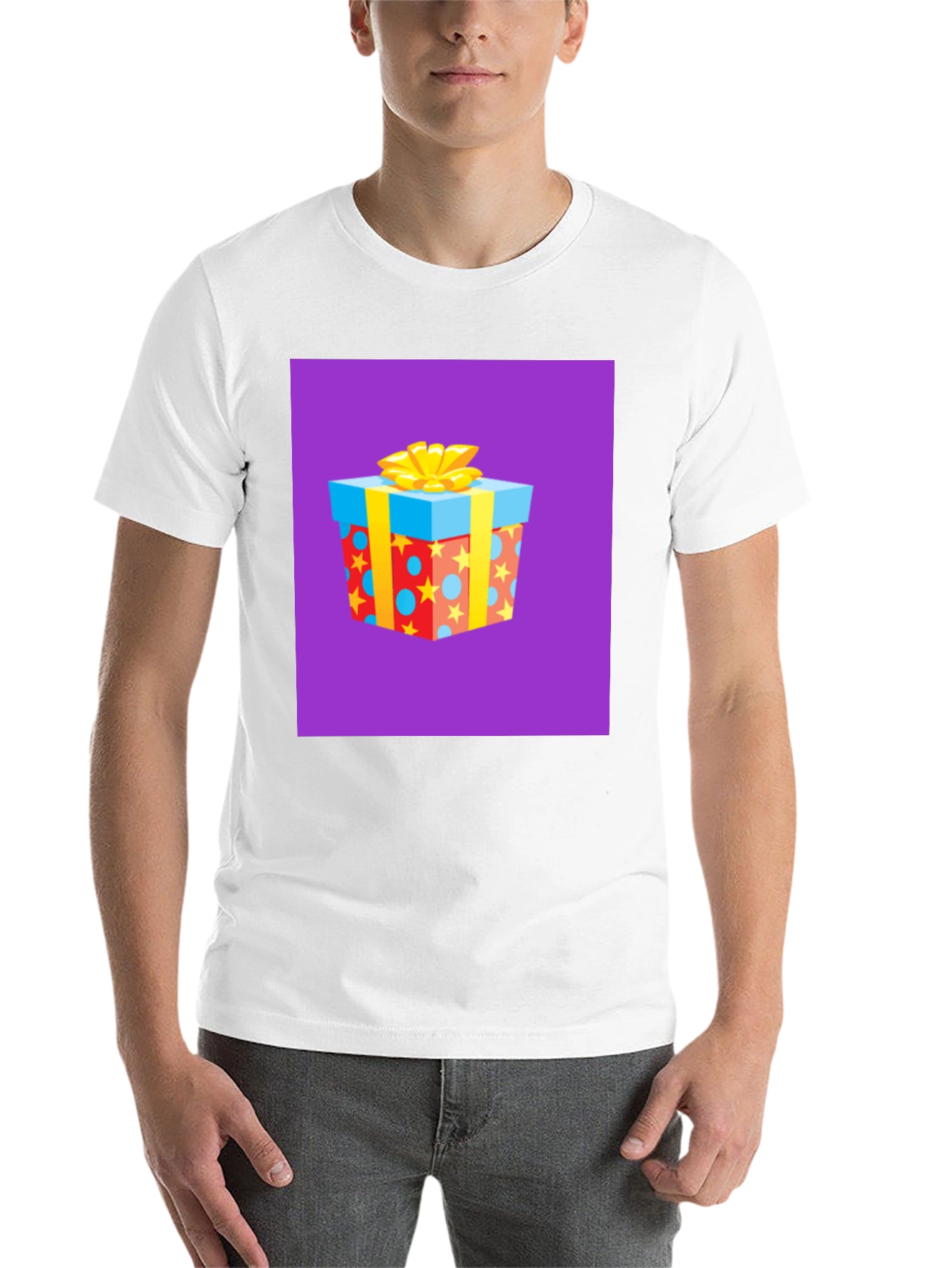 Black Festive Gift Box Graphic Tee view 14