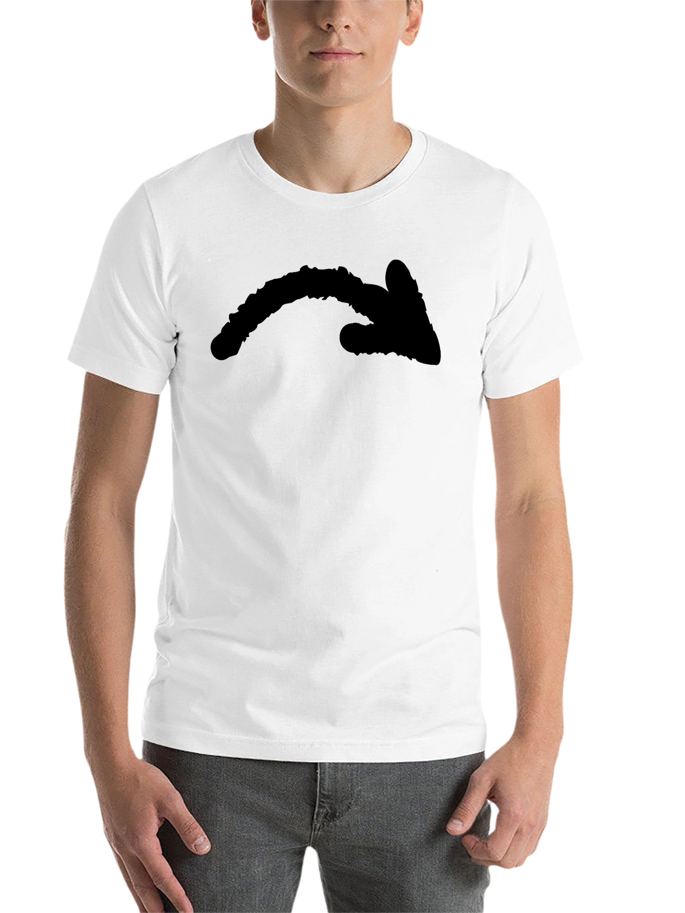 Black Black Arrow Graphic Tee - Casual Wear view 14