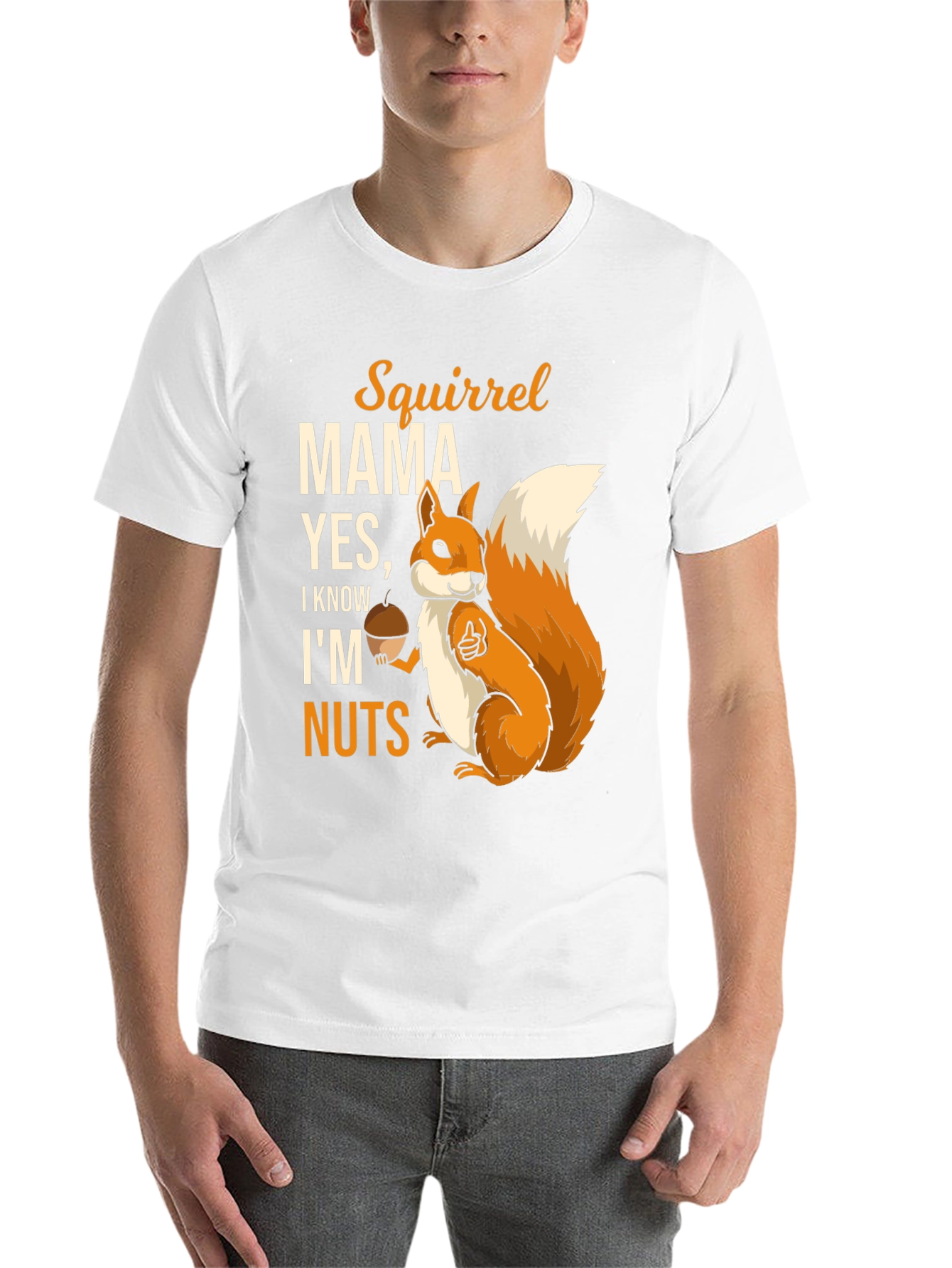 Black Squirrel Mama T-Shirt - I Know I'm Nuts Funny Graphic Tee view 14
