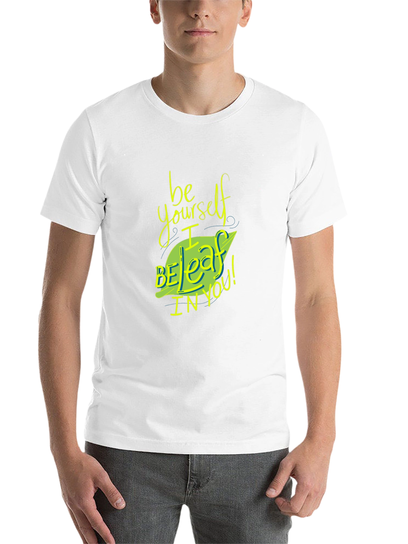 Black Be Yourself I Beleaff In You T-Shirt view 14