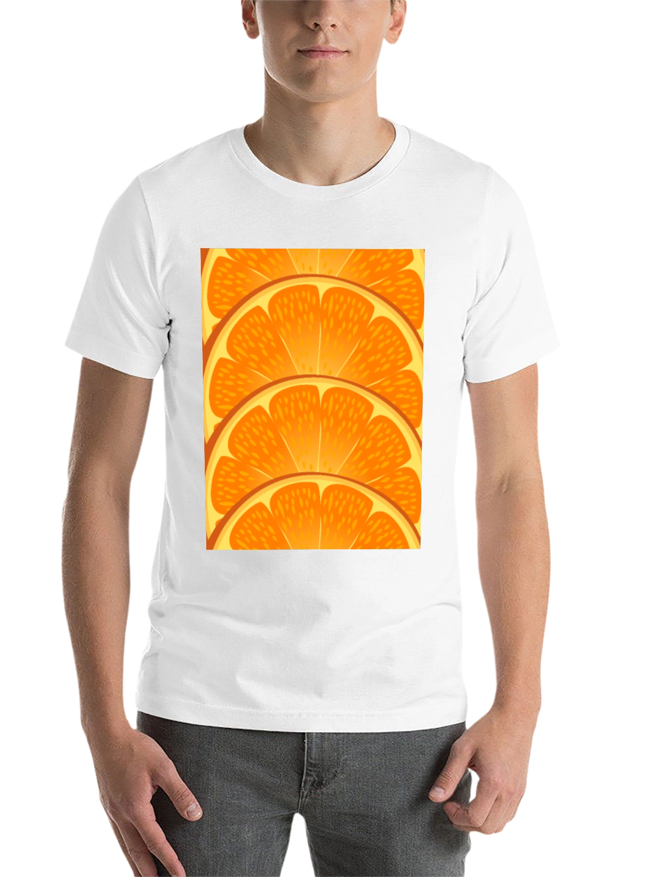 Black Orange Slice Graphic Tee - Fresh Design view 14