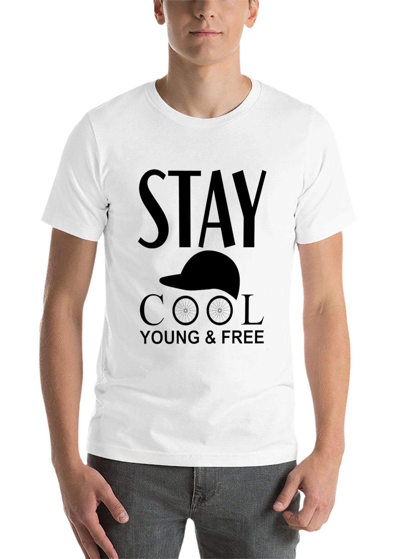 Stay Cool Young & Free Graphic Tee - Unisex - 14