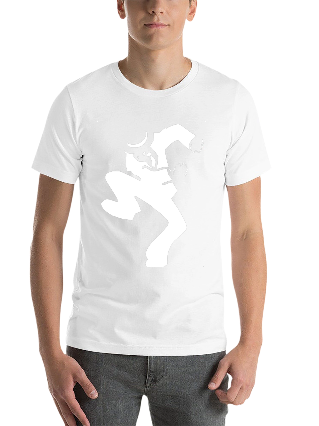 Black Black T-Shirt with Silhouette Graphic view 14
