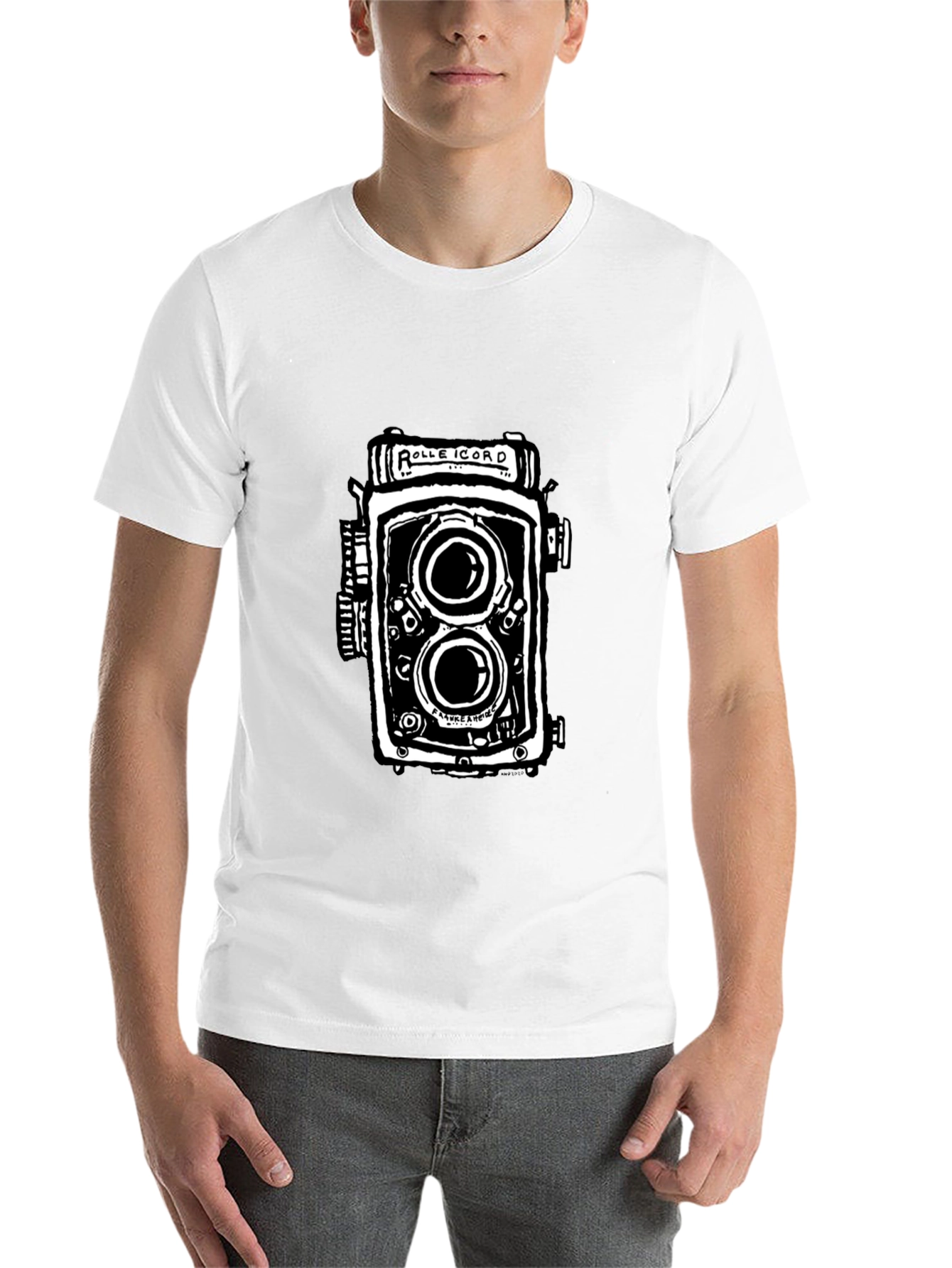 Black Vintage Camera Graphic T-Shirt - Black view 14