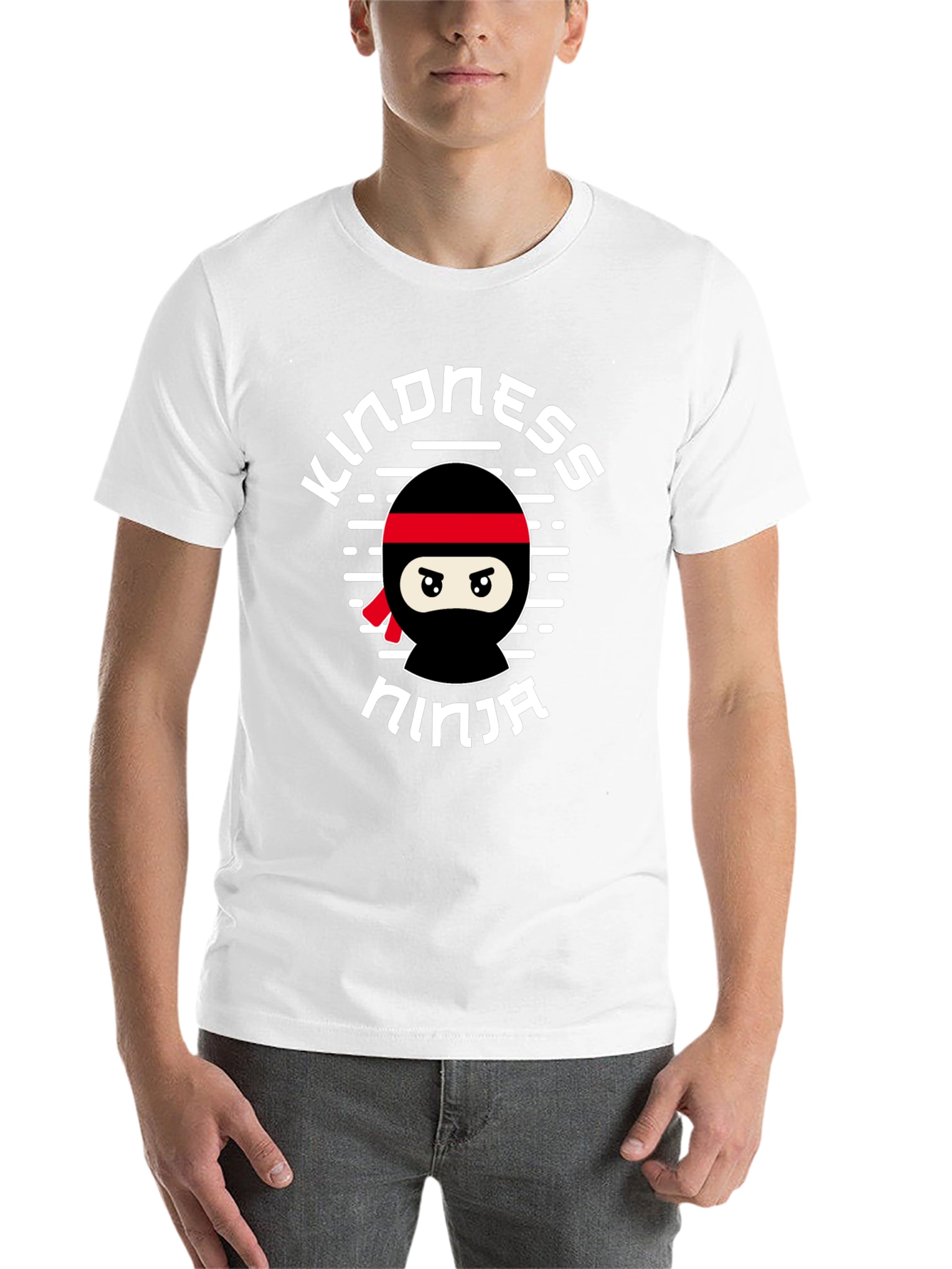 Black Kindness Ninja Graphic Tee - Black view 14