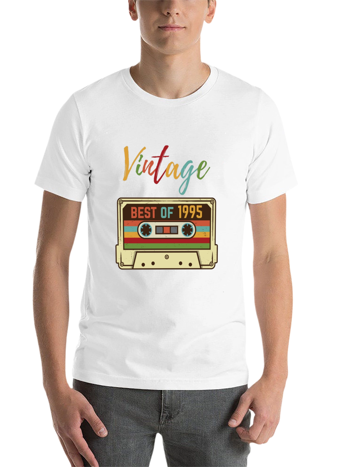Black Vintage 1995 Cassette T-Shirt view 14