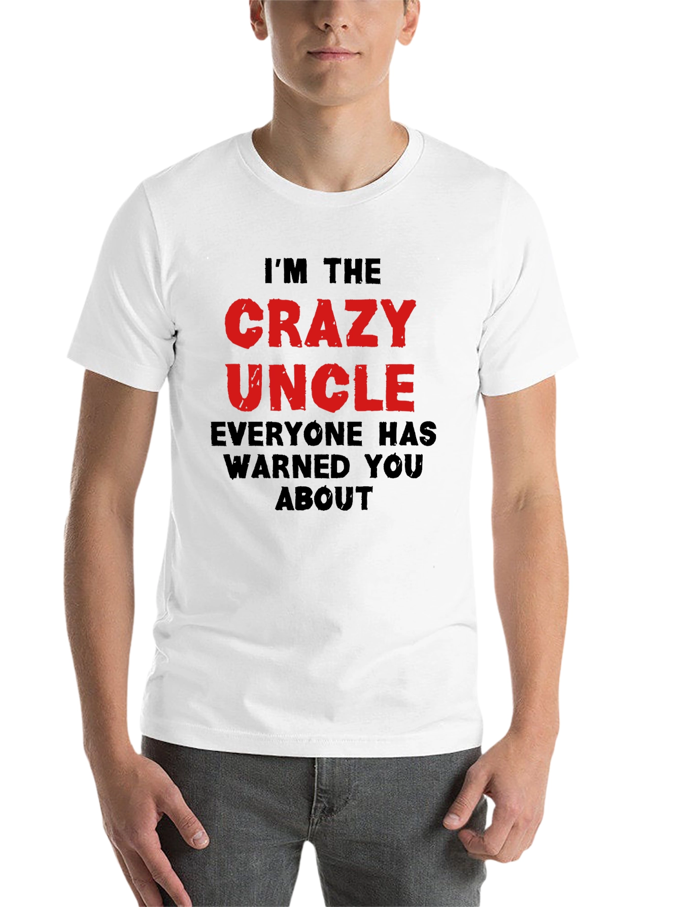 Black Crazy Uncle Graphic T-Shirt view 14