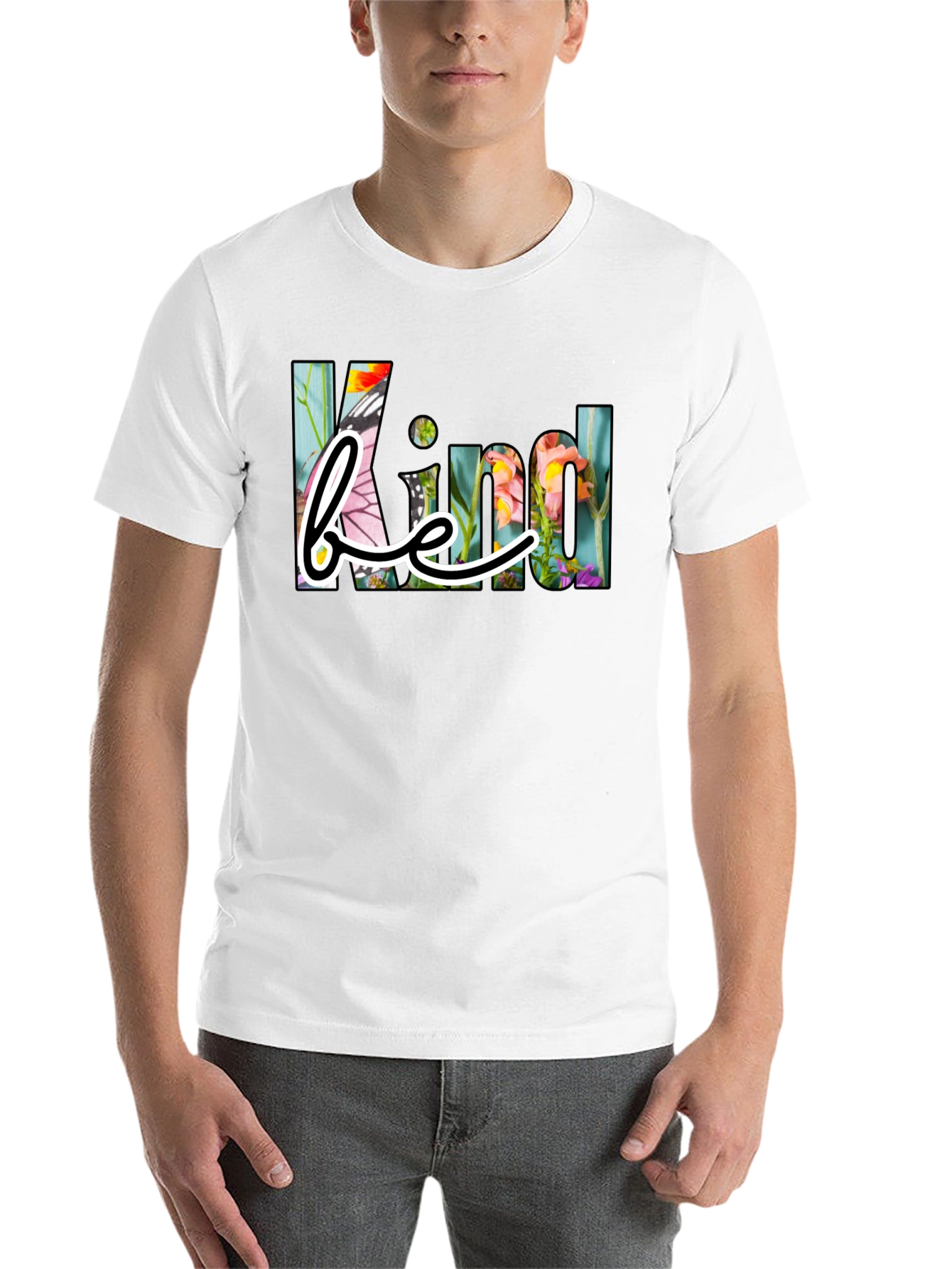 Black Be Kind Floral Graphic T-Shirt view 14