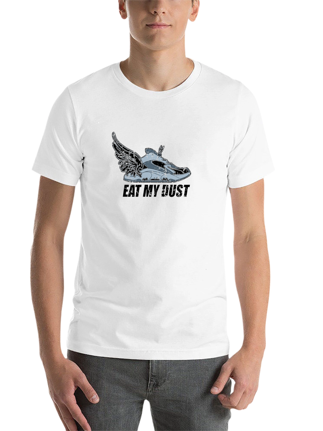 Black Eat My Dust Sneaker Graphic Tee - Black view 14