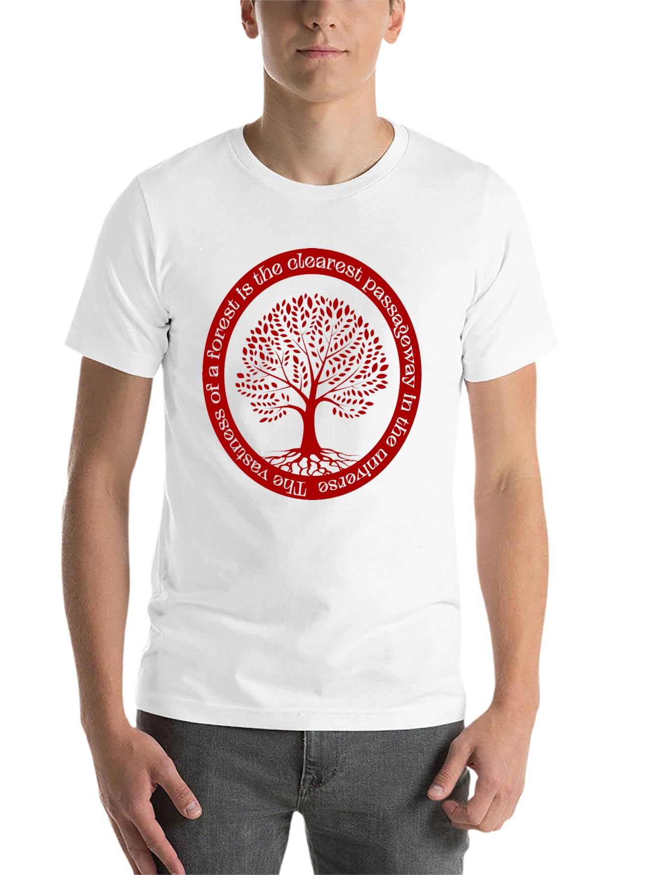 Black Tree of Life T-Shirt - Forest Passageway Tee view 14