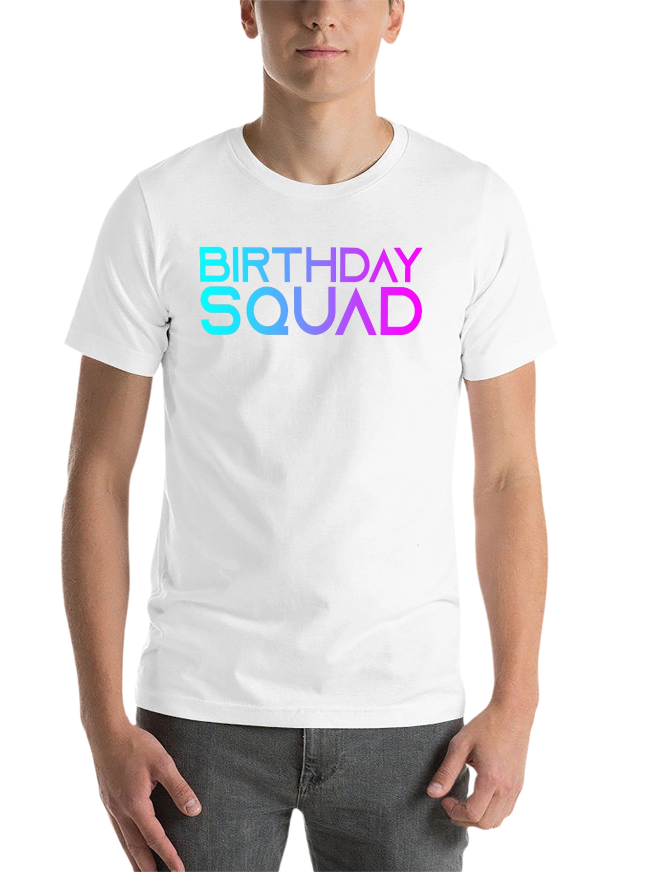 Black Birthday Squad Graphic T-Shirt view 14