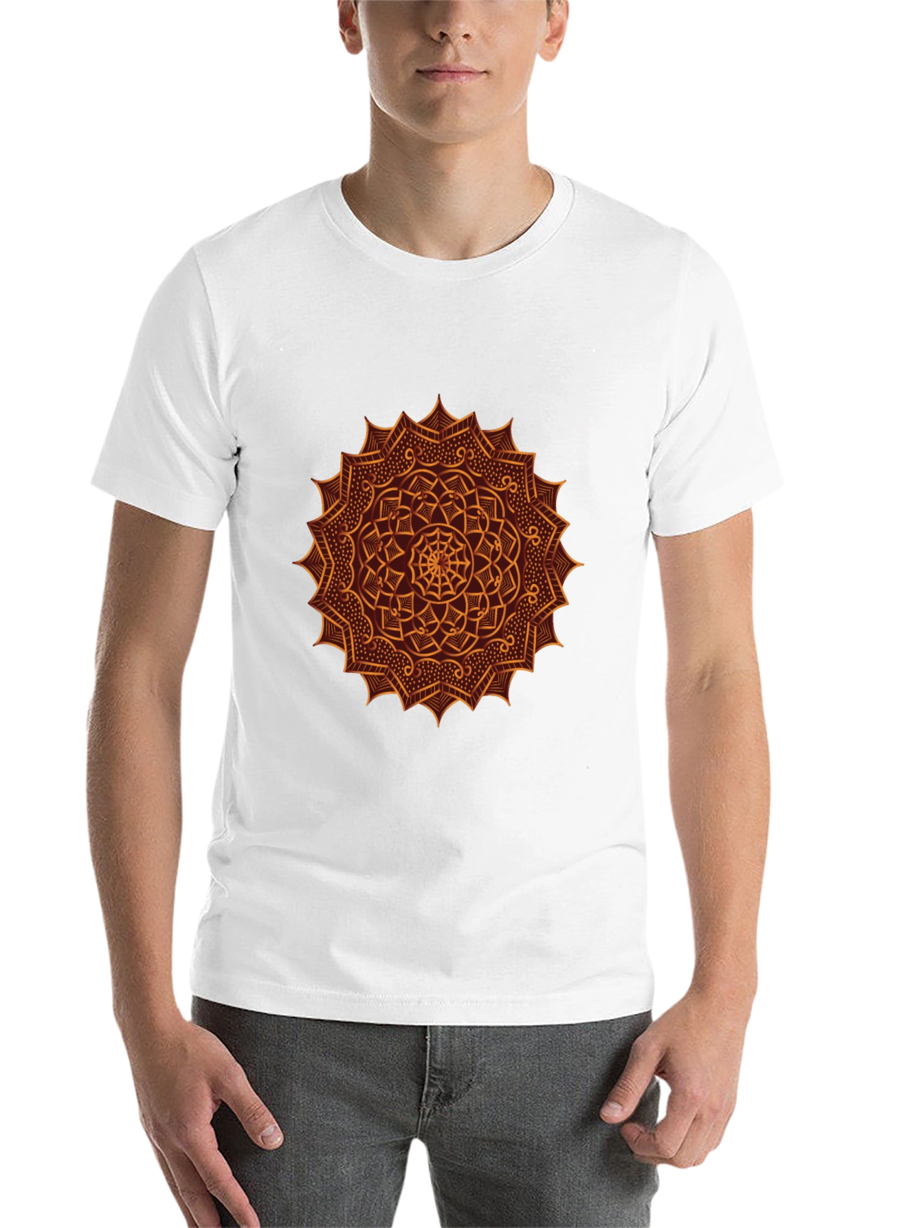 Black Mandala Graphic Tee - Black view 14