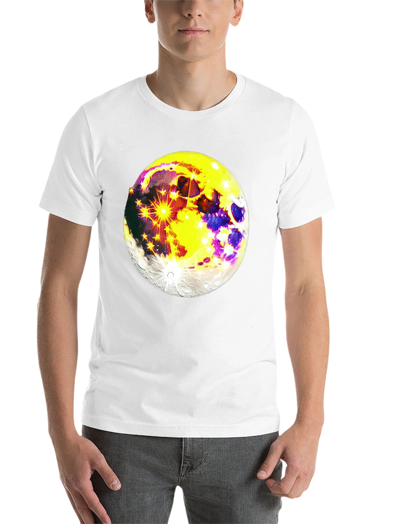 Black Moon Graphic Black T-Shirt - Celestial Style view 14