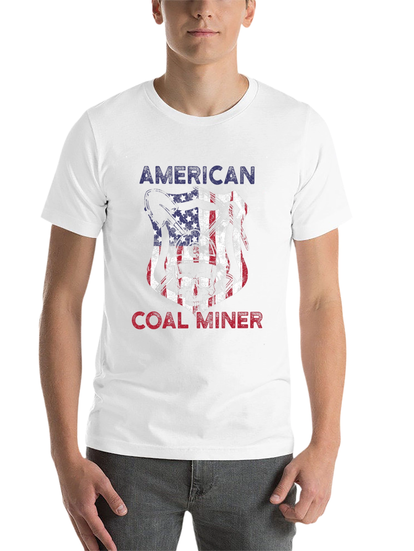 Black American Coal Miner Graphic Tee view 14