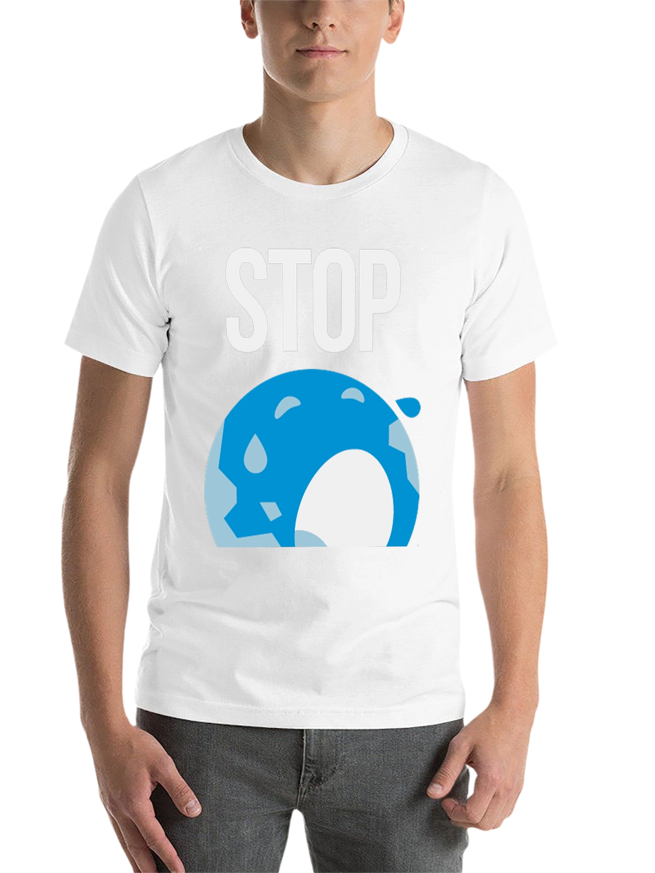 Black Stop Global Warming Graphic T-Shirt view 14