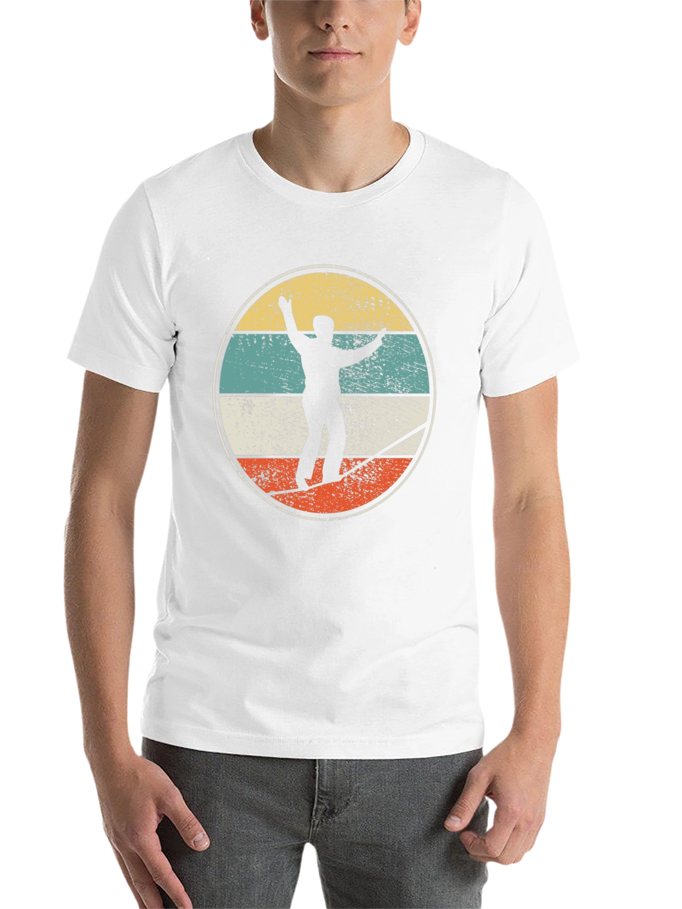 Black Retro Slackline T-Shirt view 14