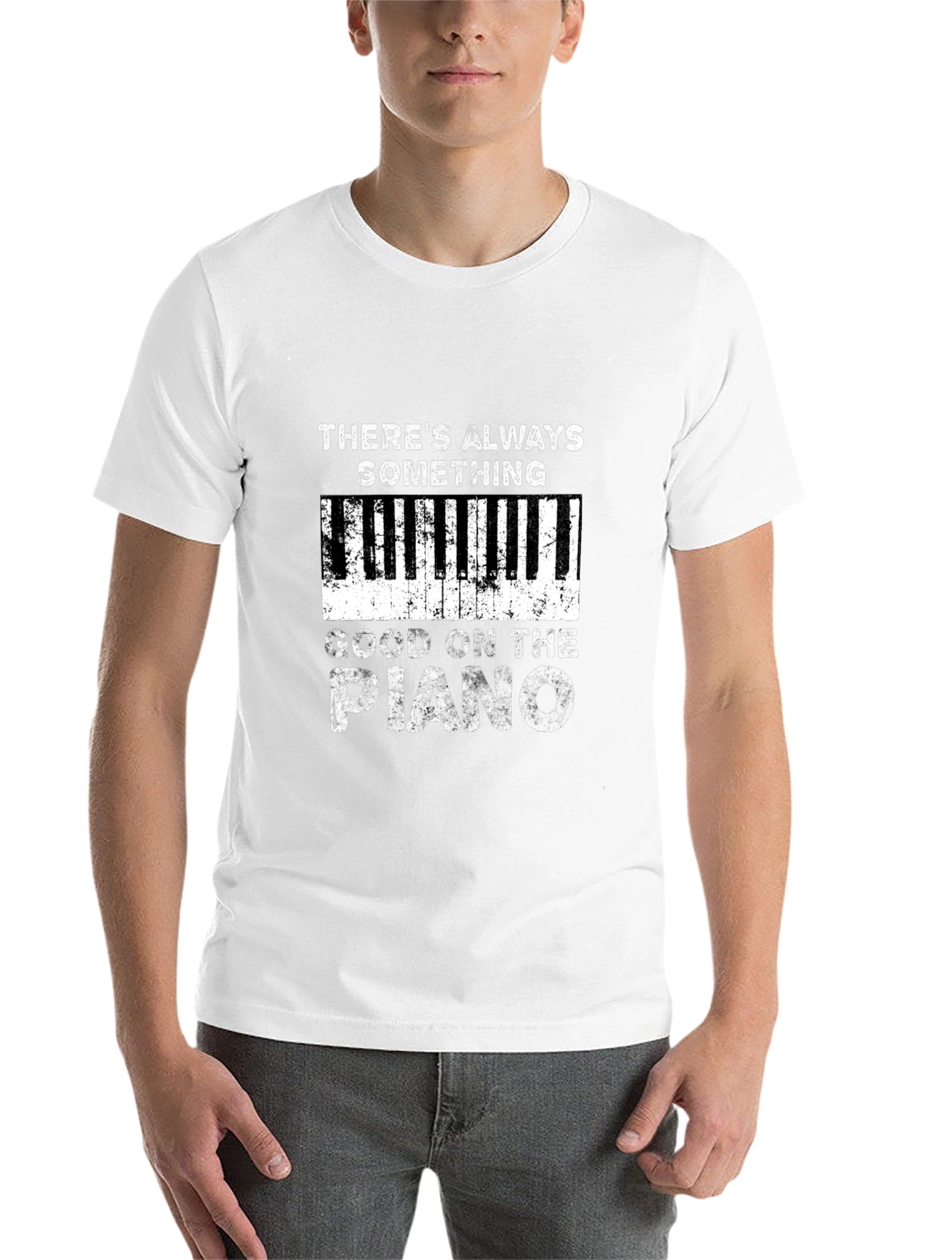 Black Piano Player T-Shirt - Always Something Good view 14