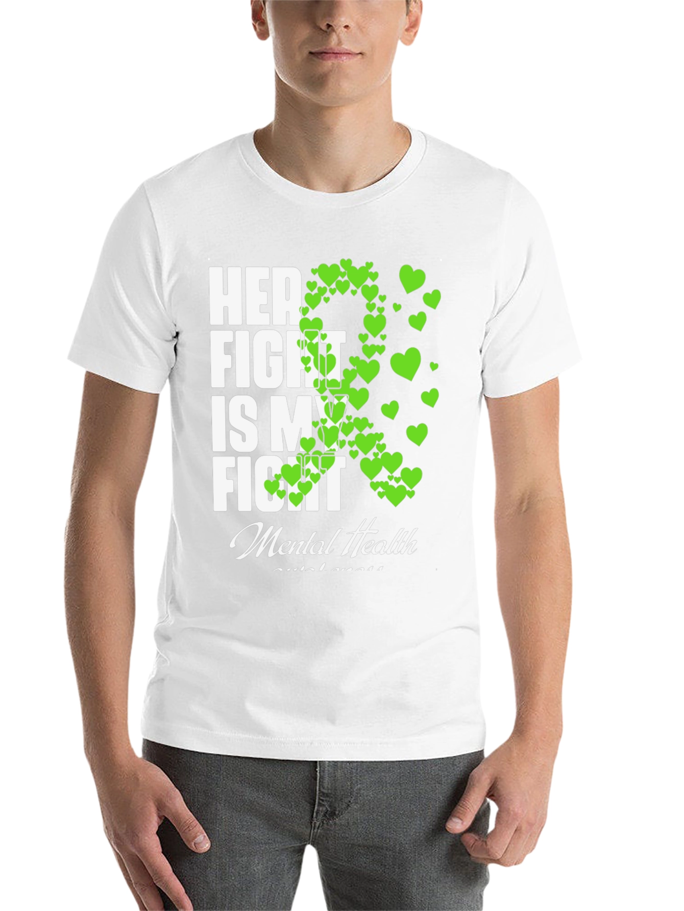 Black Mental Health Awareness T-Shirt - Her Fight Is My Fight view 14