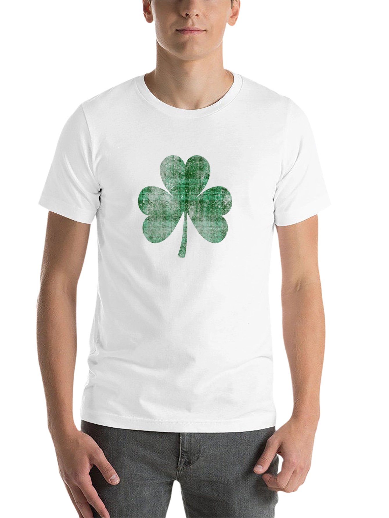 Black Plaid Shamrock T-Shirt - St. Patrick's Day Apparel view 14