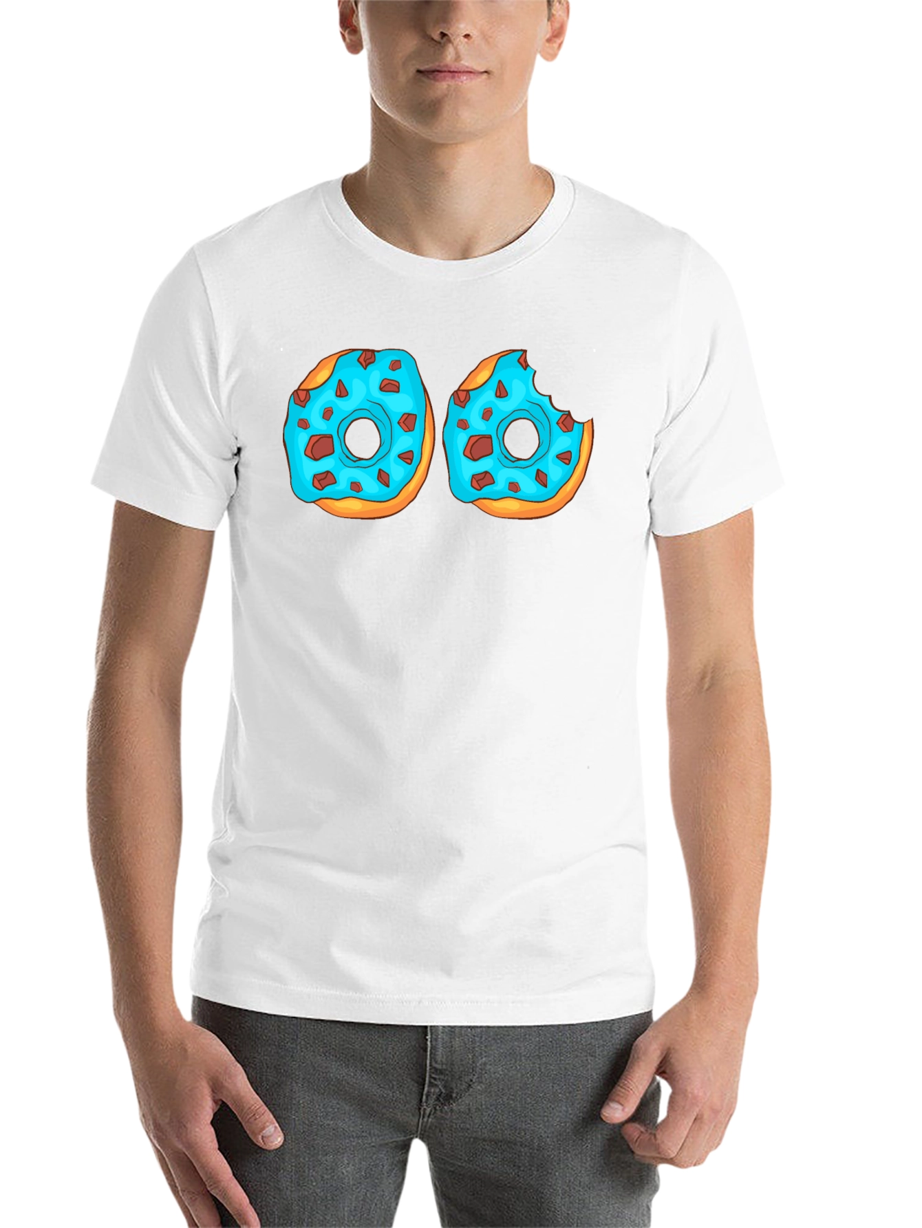Black Donut T-Shirt: Funny Graphic Tee for Food Lovers view 14