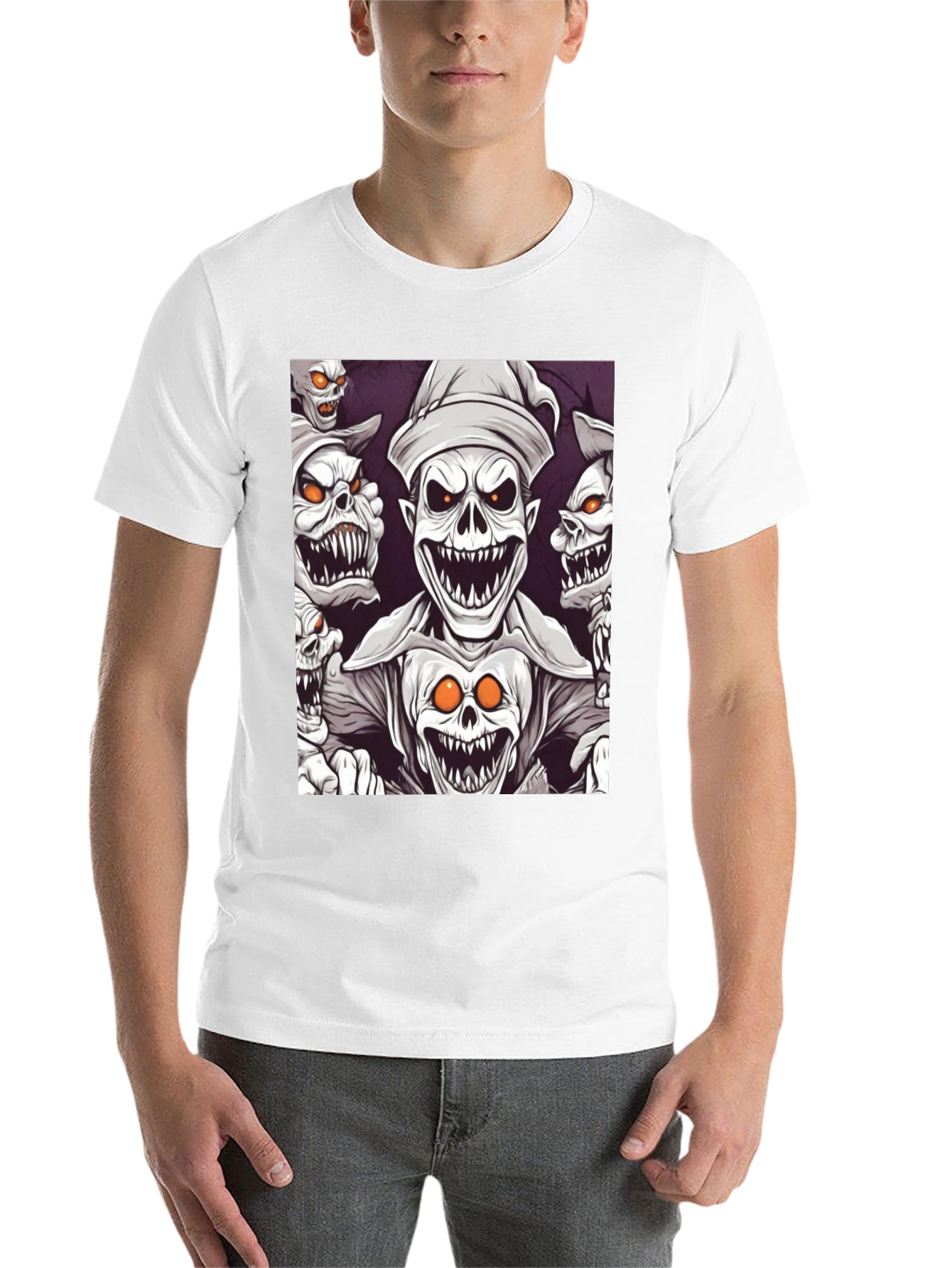 Black Spooky Cartoon T-Shirt view 14