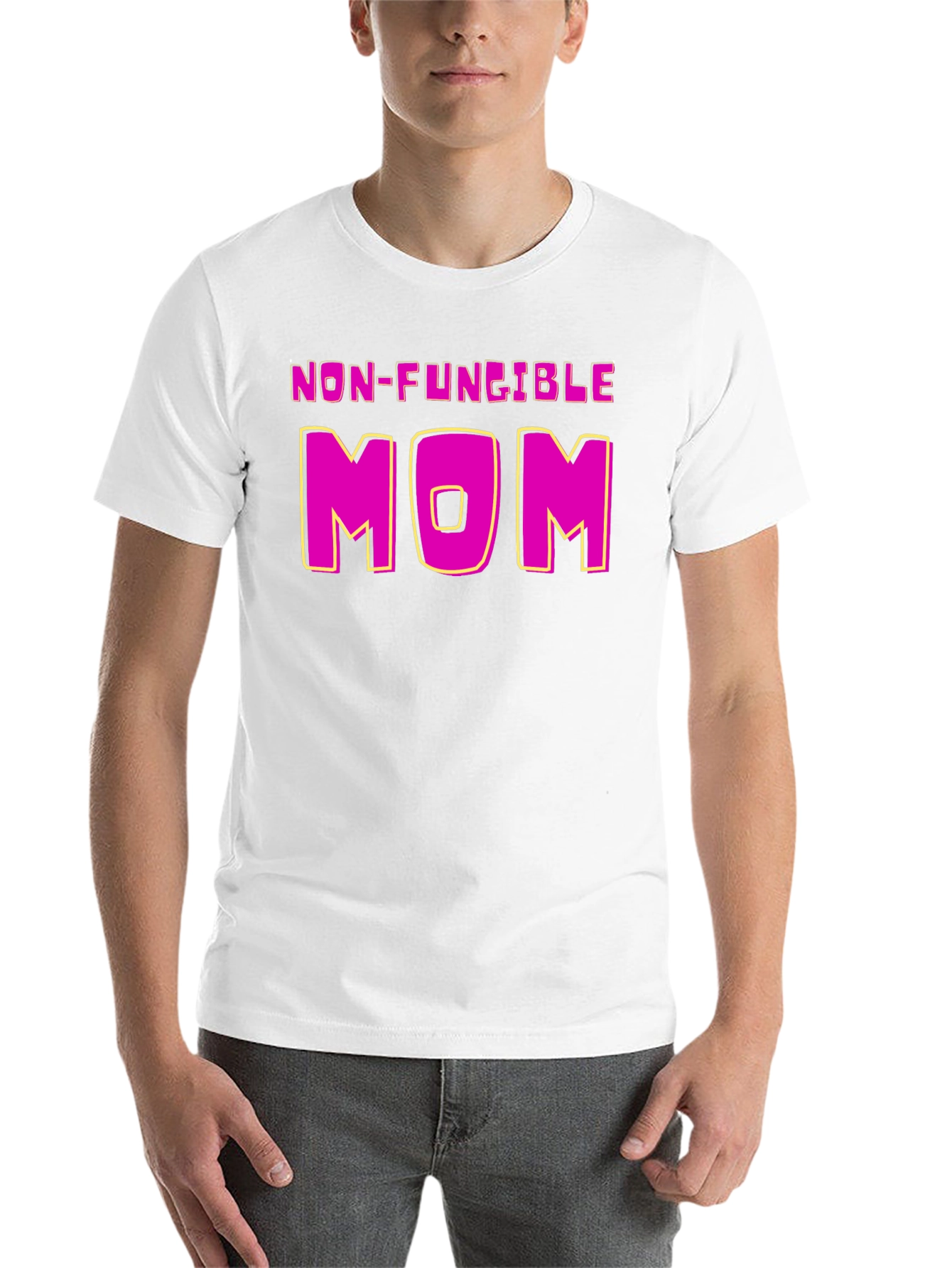 Black Non-Fungible Mom Funny T-Shirt view 14