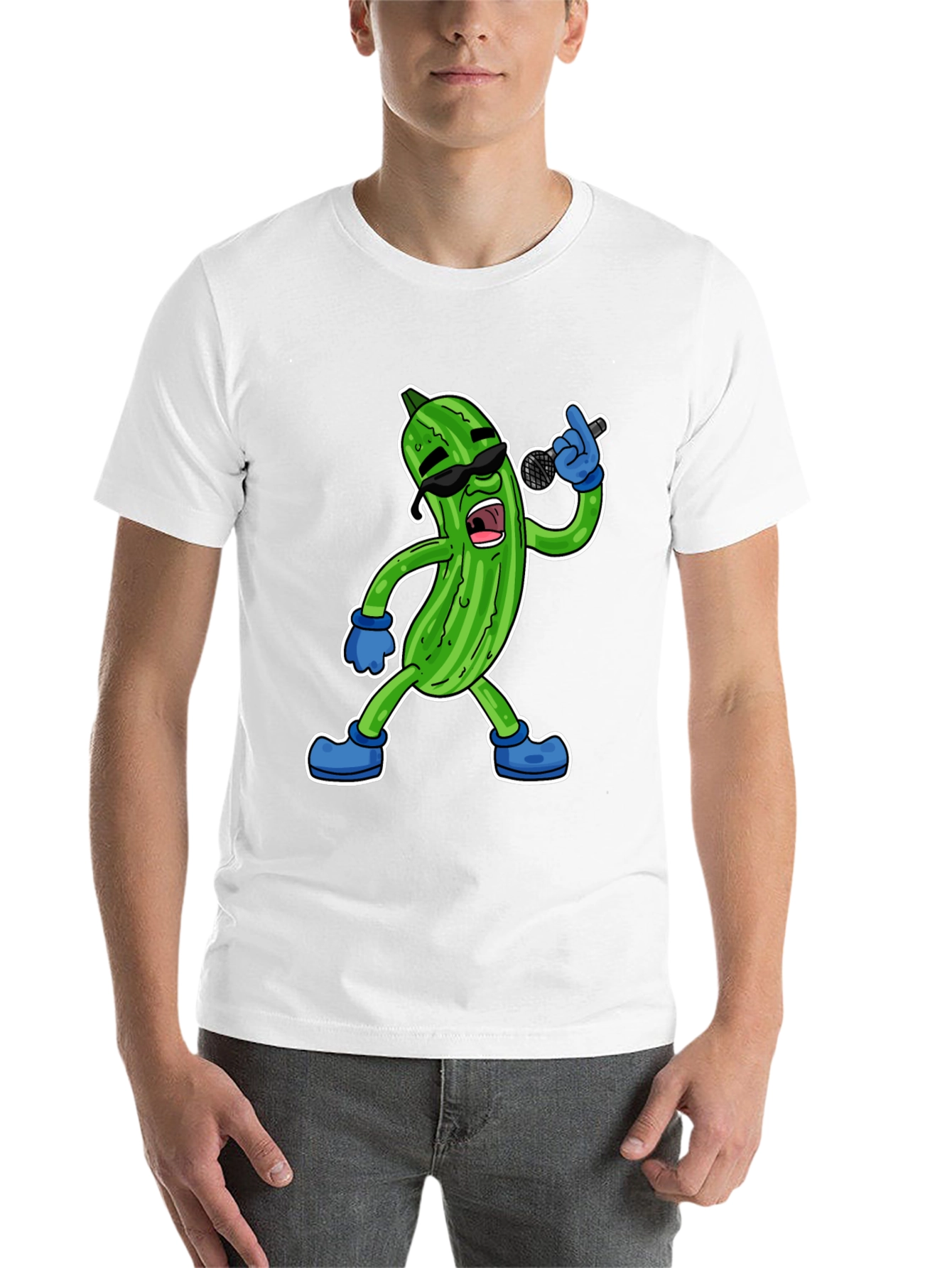 Black Singing Pickle Graphic Tee view 14