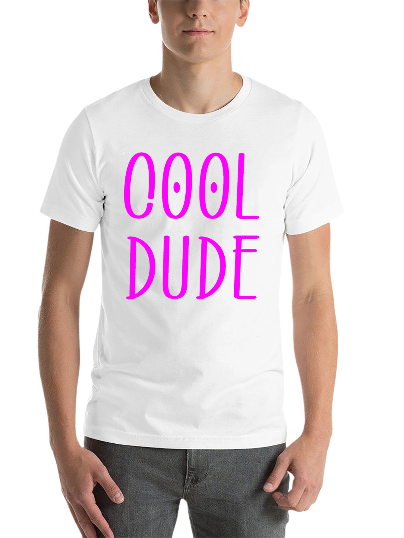 Black Cool Dude Graphic Tee - Black Cotton Blend T-Shirt view 14