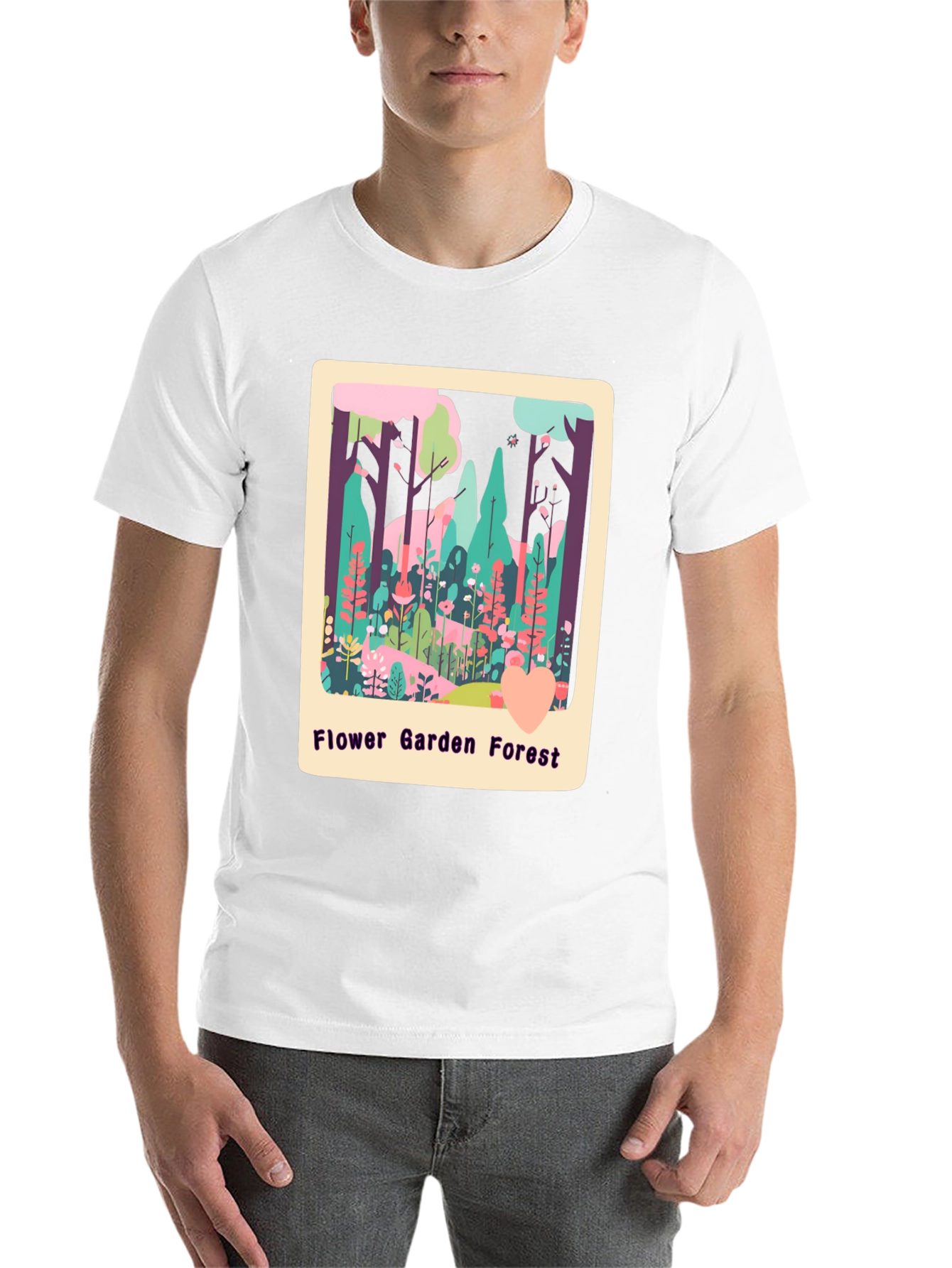Flower Garden Forest Graphic Tee - 14