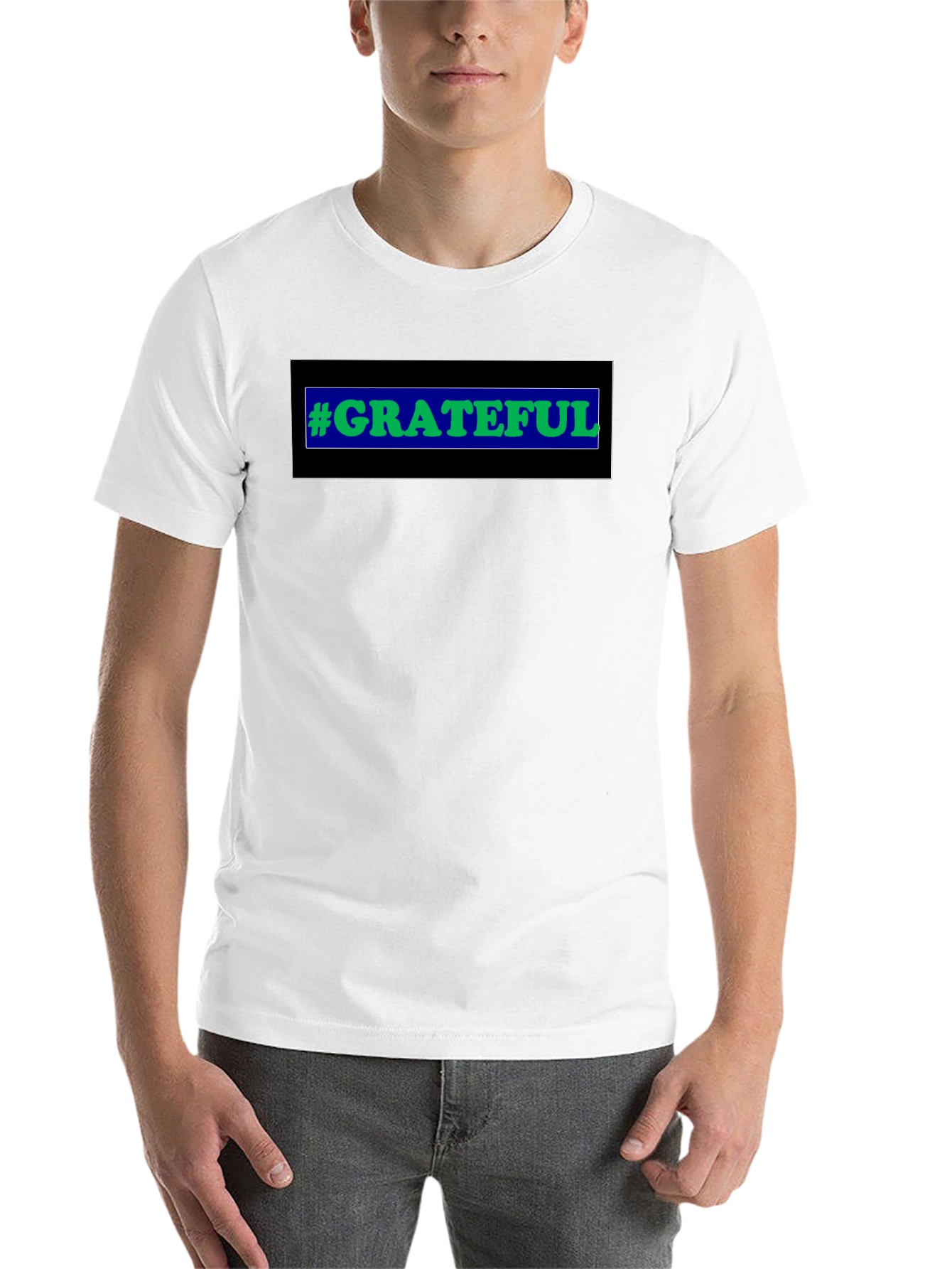 Black Grateful Black T-Shirt - Positive Vibes view 14