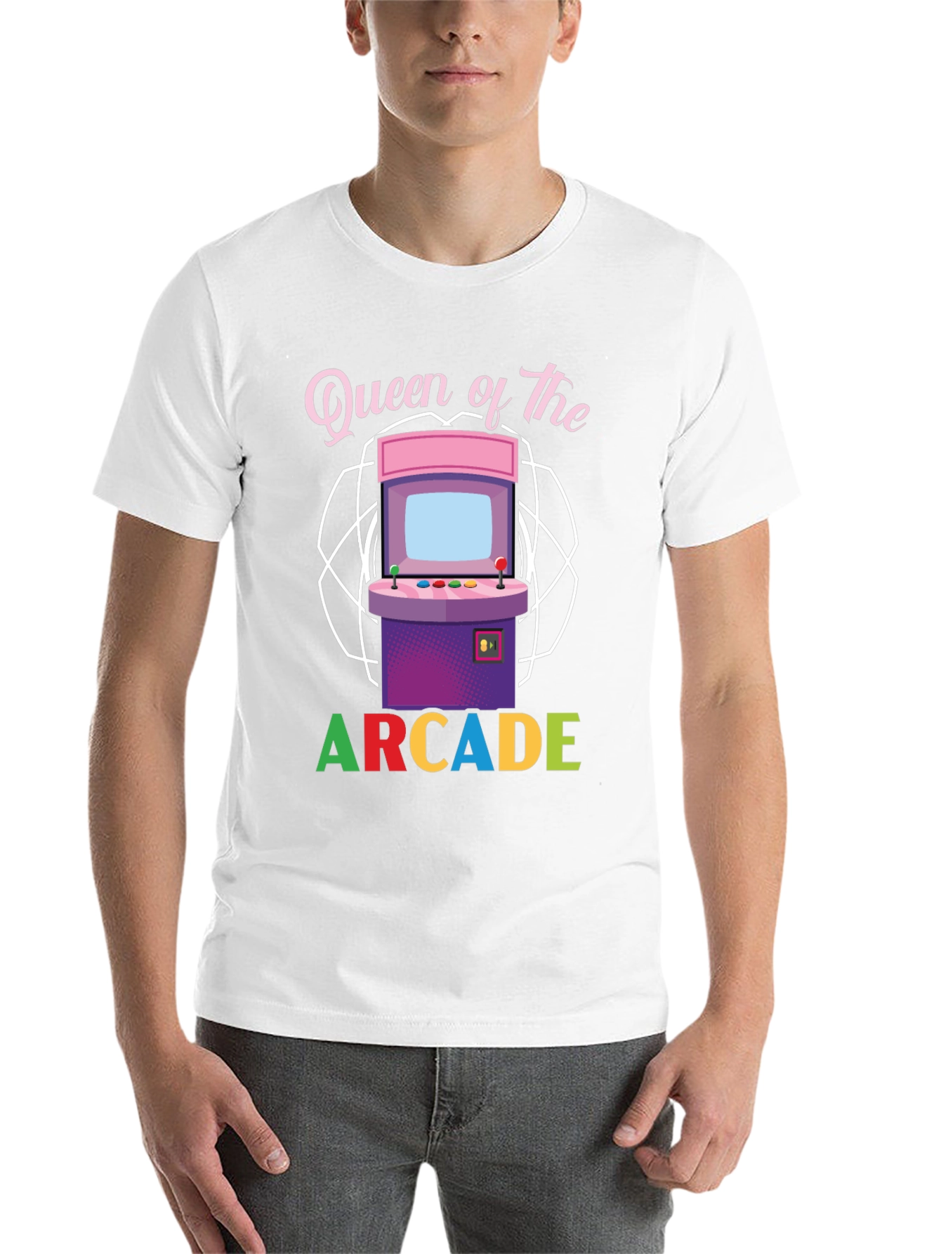 Black Queen of the Arcade T-Shirt view 14