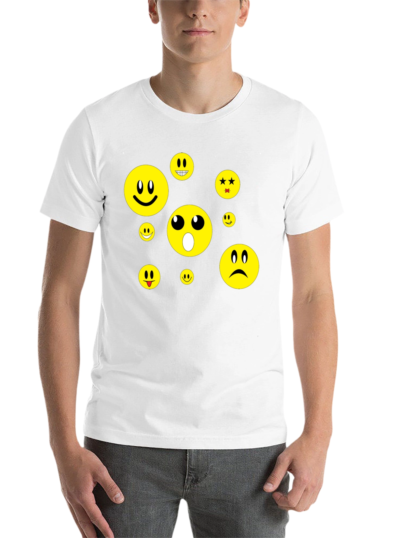 Black Emoji T-Shirt - Express Yourself! view 14