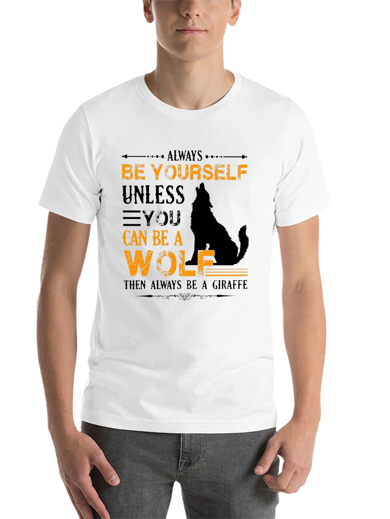 Black Always Be Yourself Unless You Can Be A Wolf T-Shirt view 14