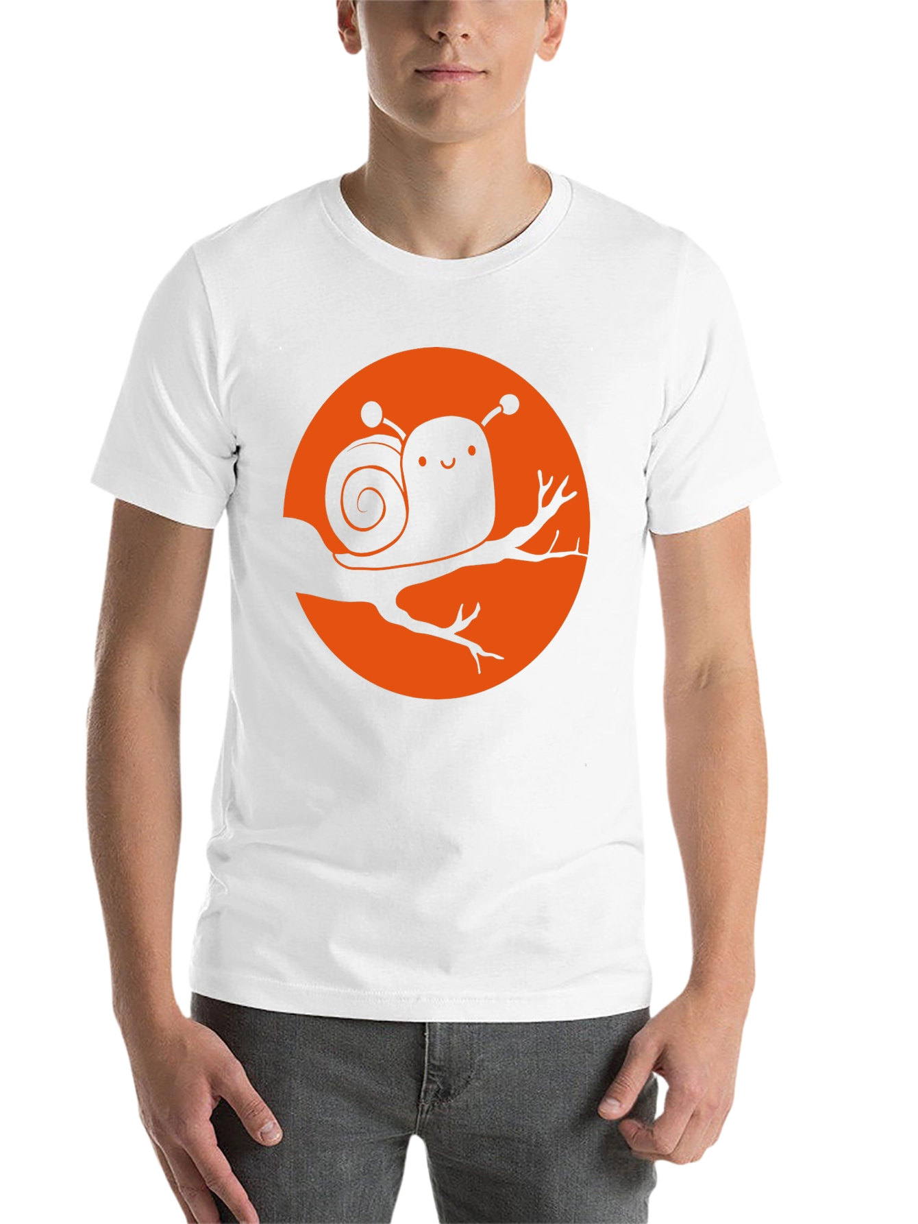 Black Cute Snail Graphic Tee - Unique Design view 14