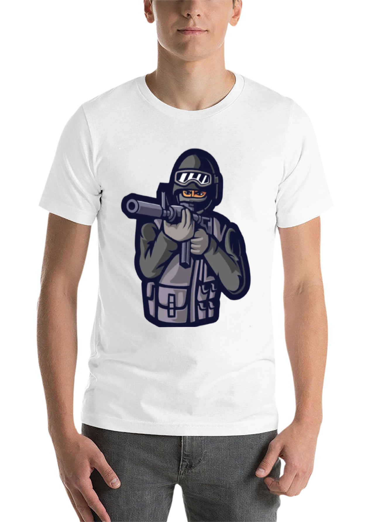 Black Tactical Gamer T-Shirt - Black view 14