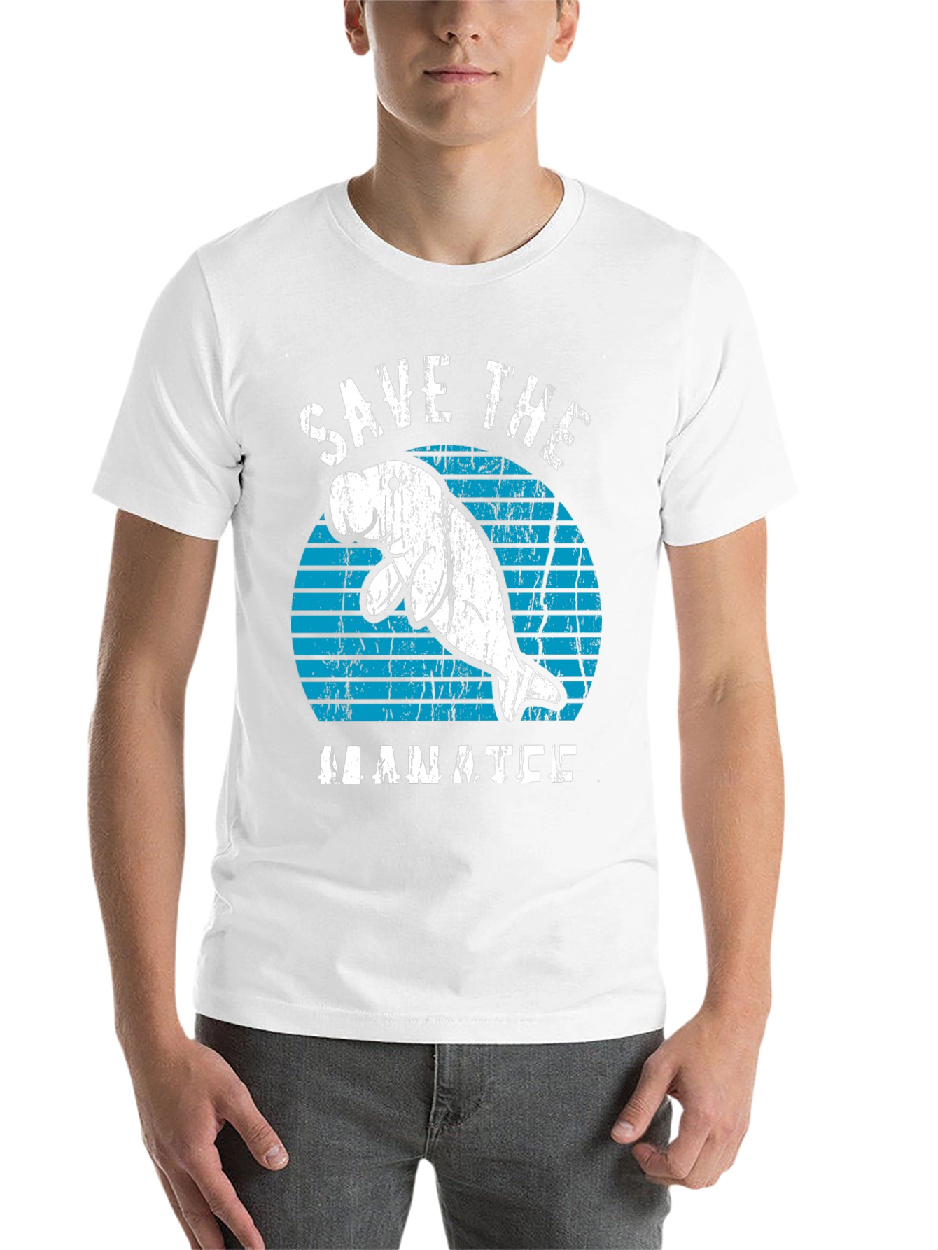 Black Save the Manatee T-Shirt view 14