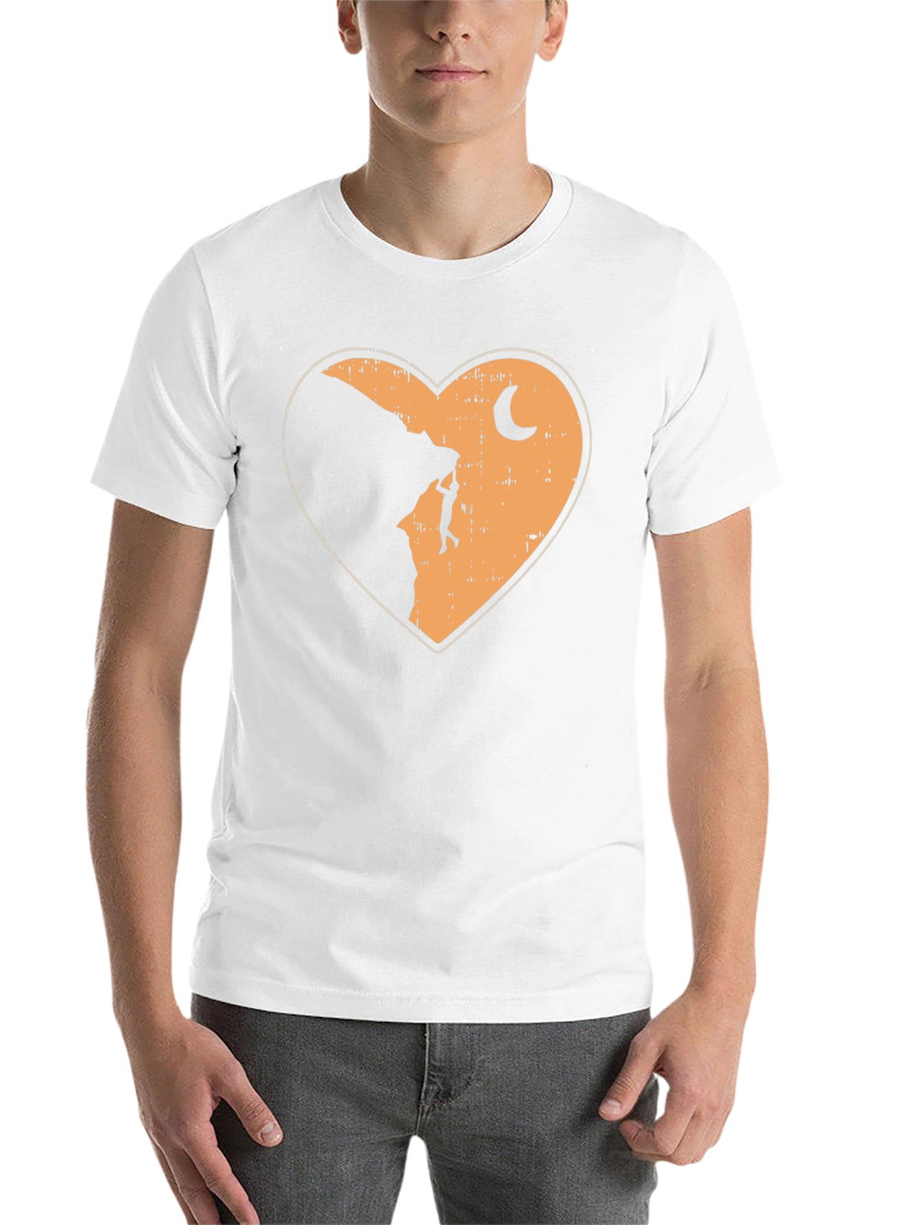 Black Climbing Heart Graphic T-Shirt - Adventure Tee view 14