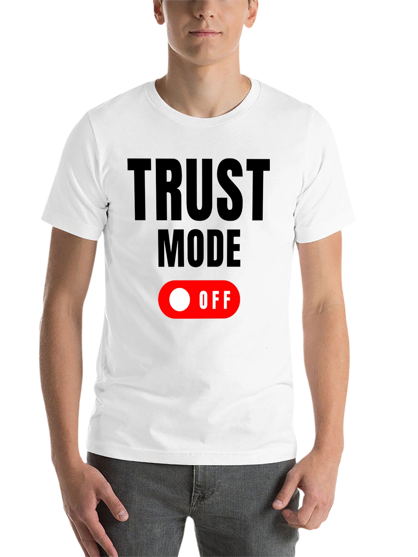 Black Trust Mode: OFF Graphic T-Shirt - Black view 14