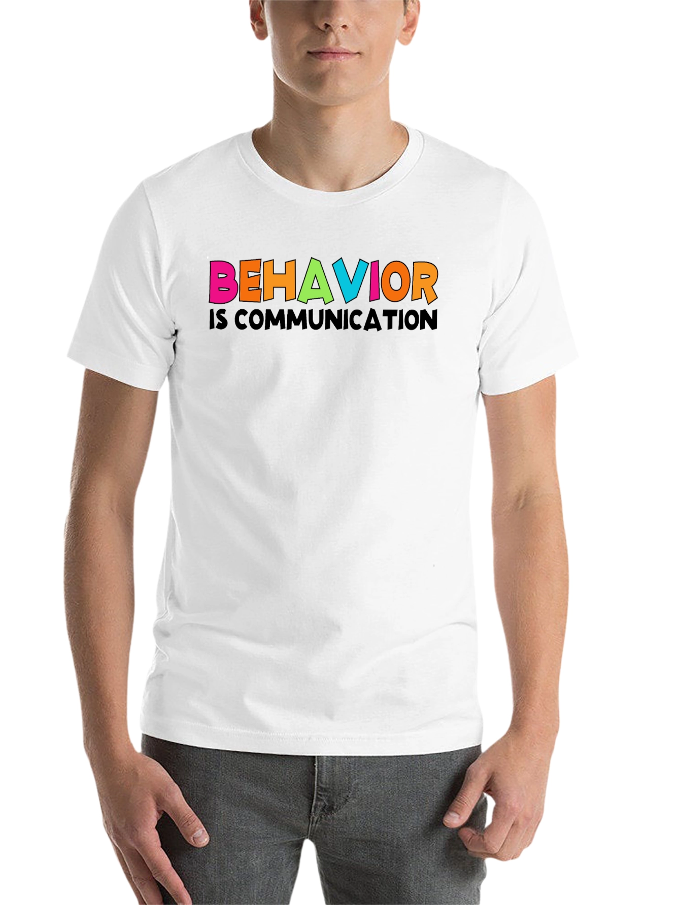 Black Behavior is Communication Graphic Tee view 14