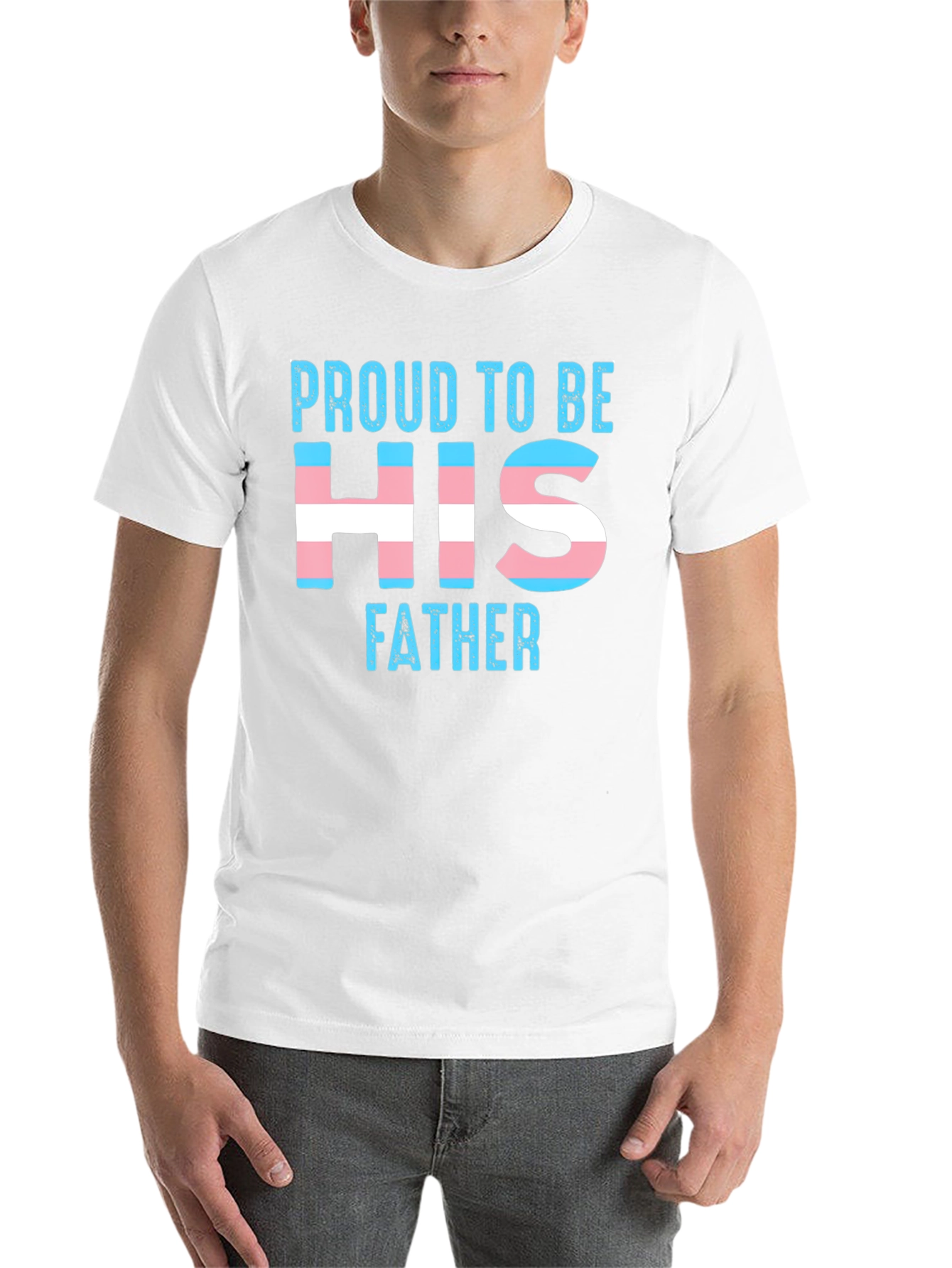 Black Proud to Be His Father Transgender T-Shirt view 14