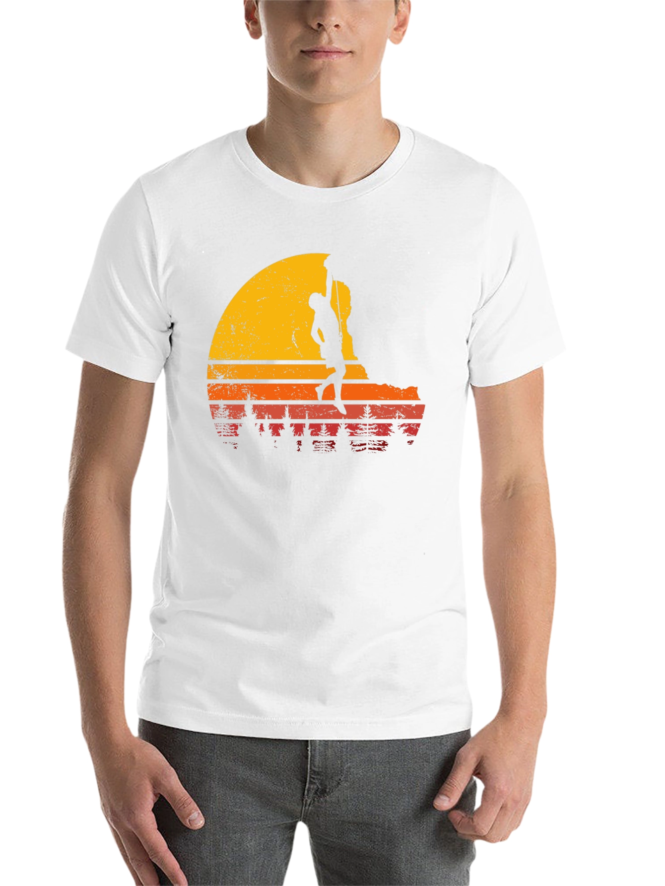 Black Retro Climbing T-Shirt - Adventure Awaits! view 14