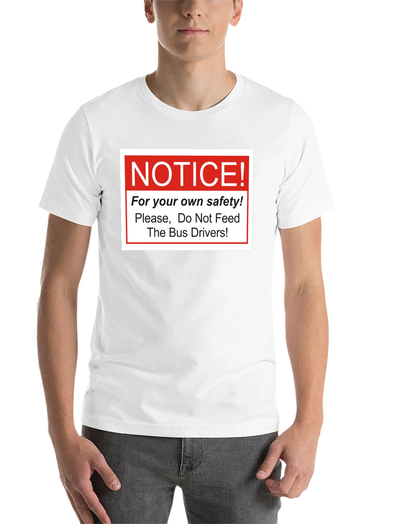 Black Funny "Do Not Feed The Bus Drivers" Graphic Tee view 14