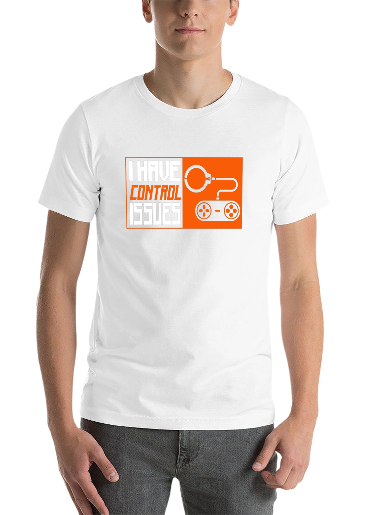 Black I Have Control Issues T-Shirt view 14