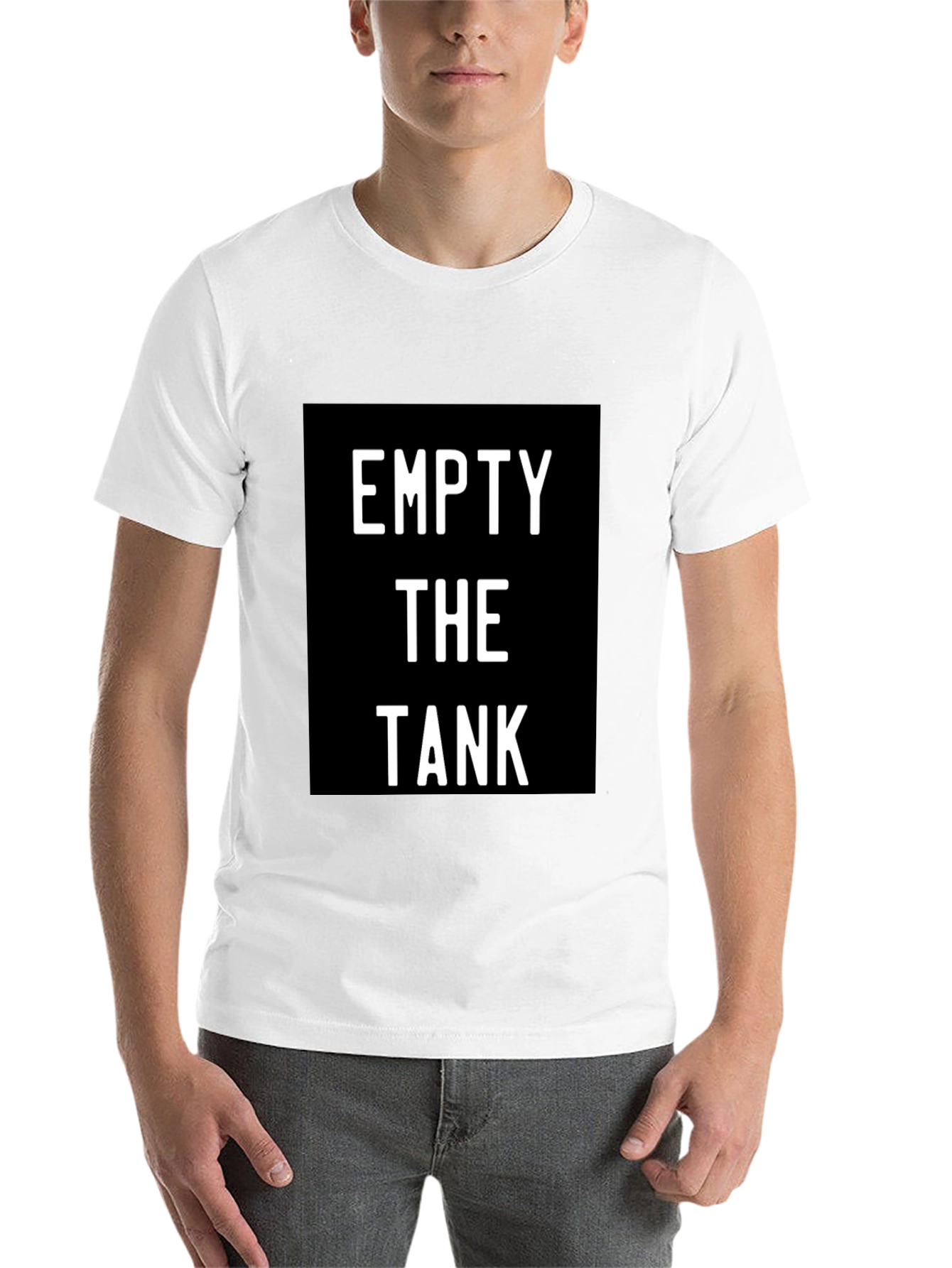 Black Empty The Tank Black Graphic Tee view 14