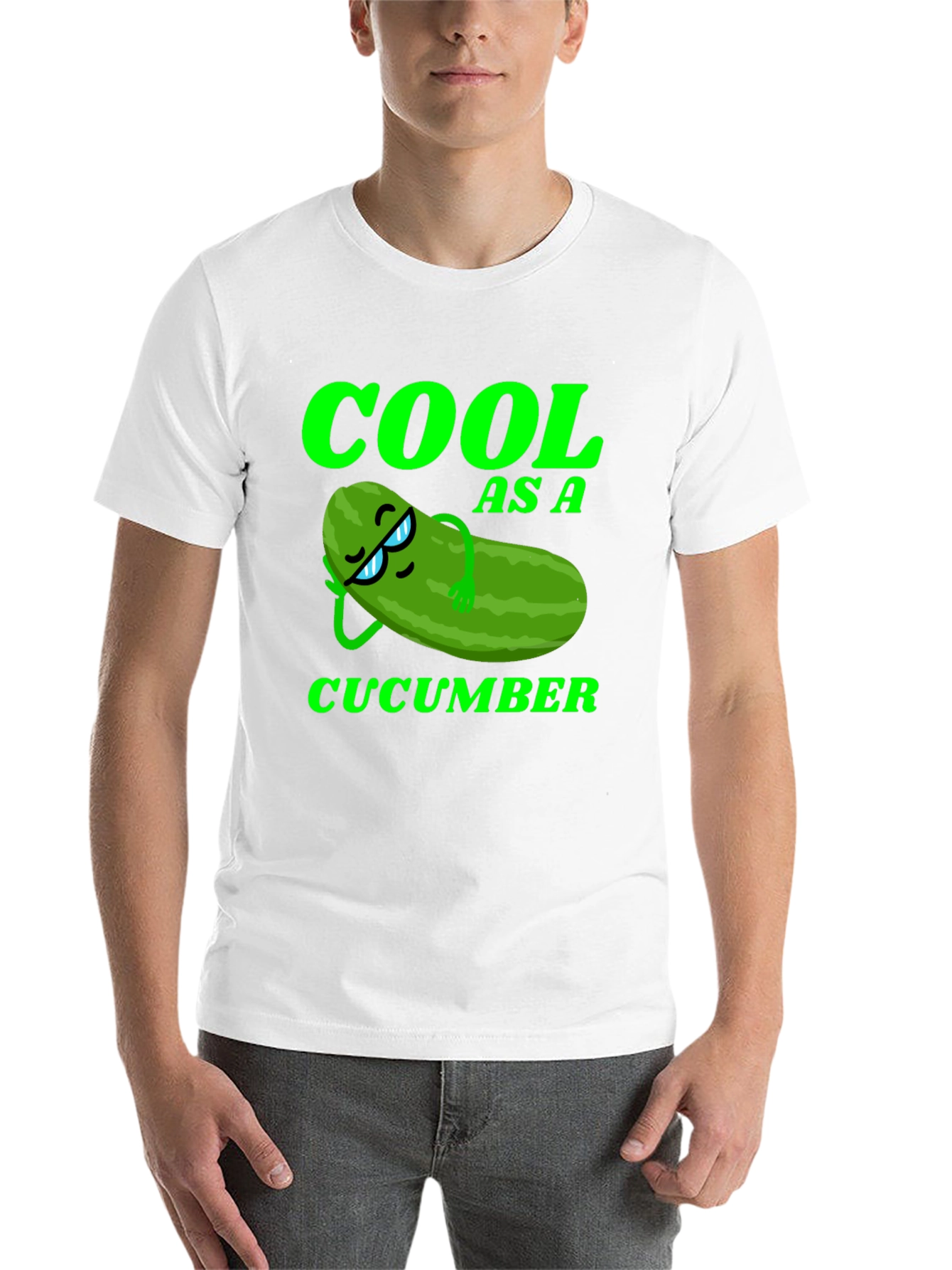Black Cool As A Cucumber Graphic Tee - Relaxed Style view 14