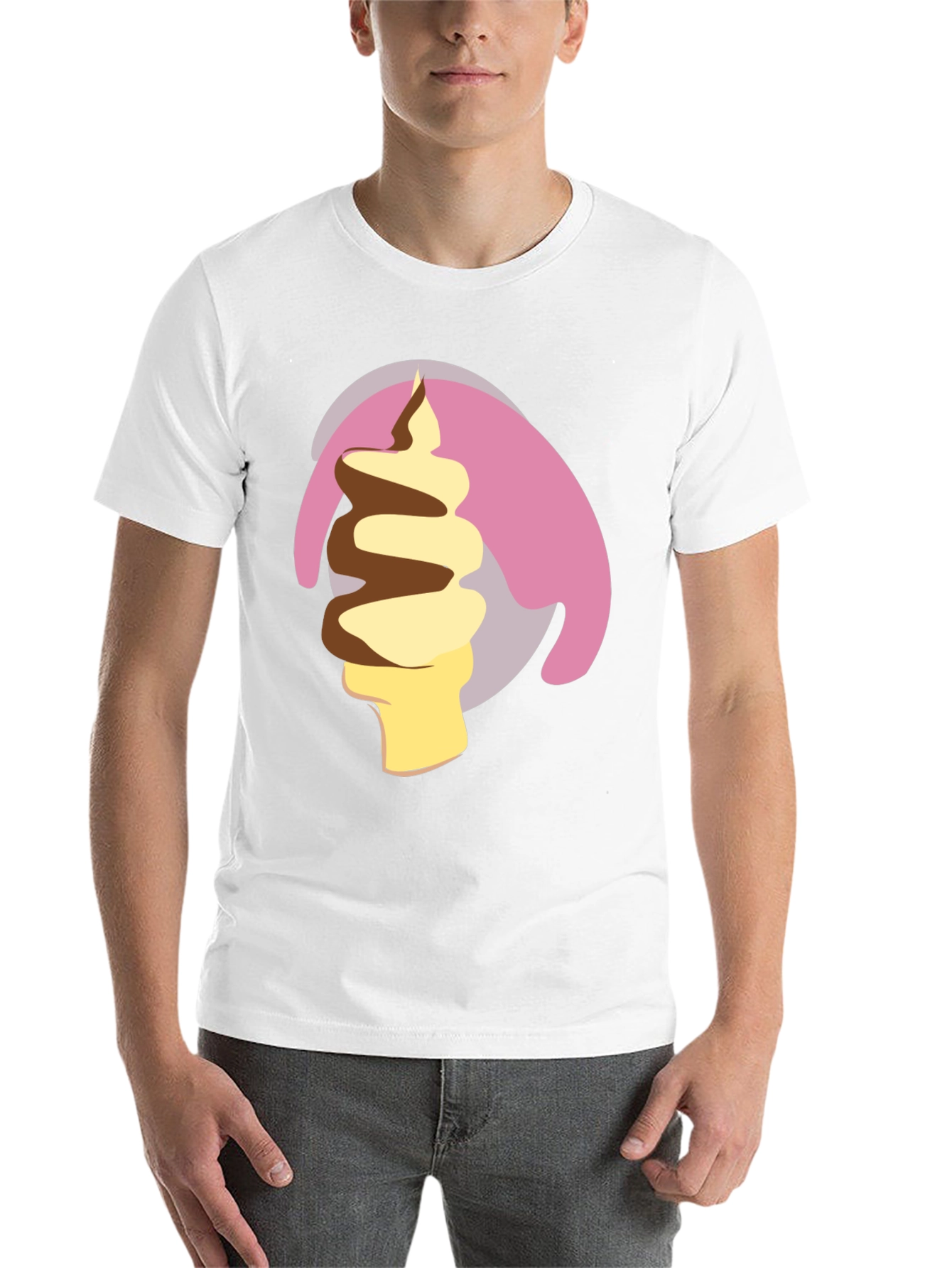 Black Ice Cream Swirl Graphic Tee view 14